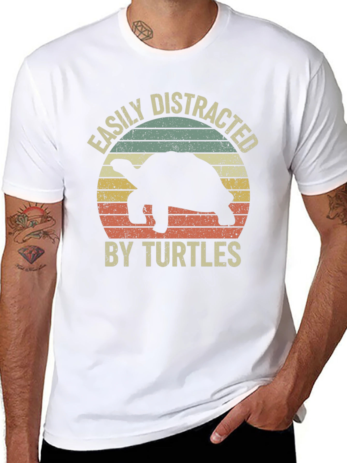 Easily Distracted by Turtles Graphic Tee