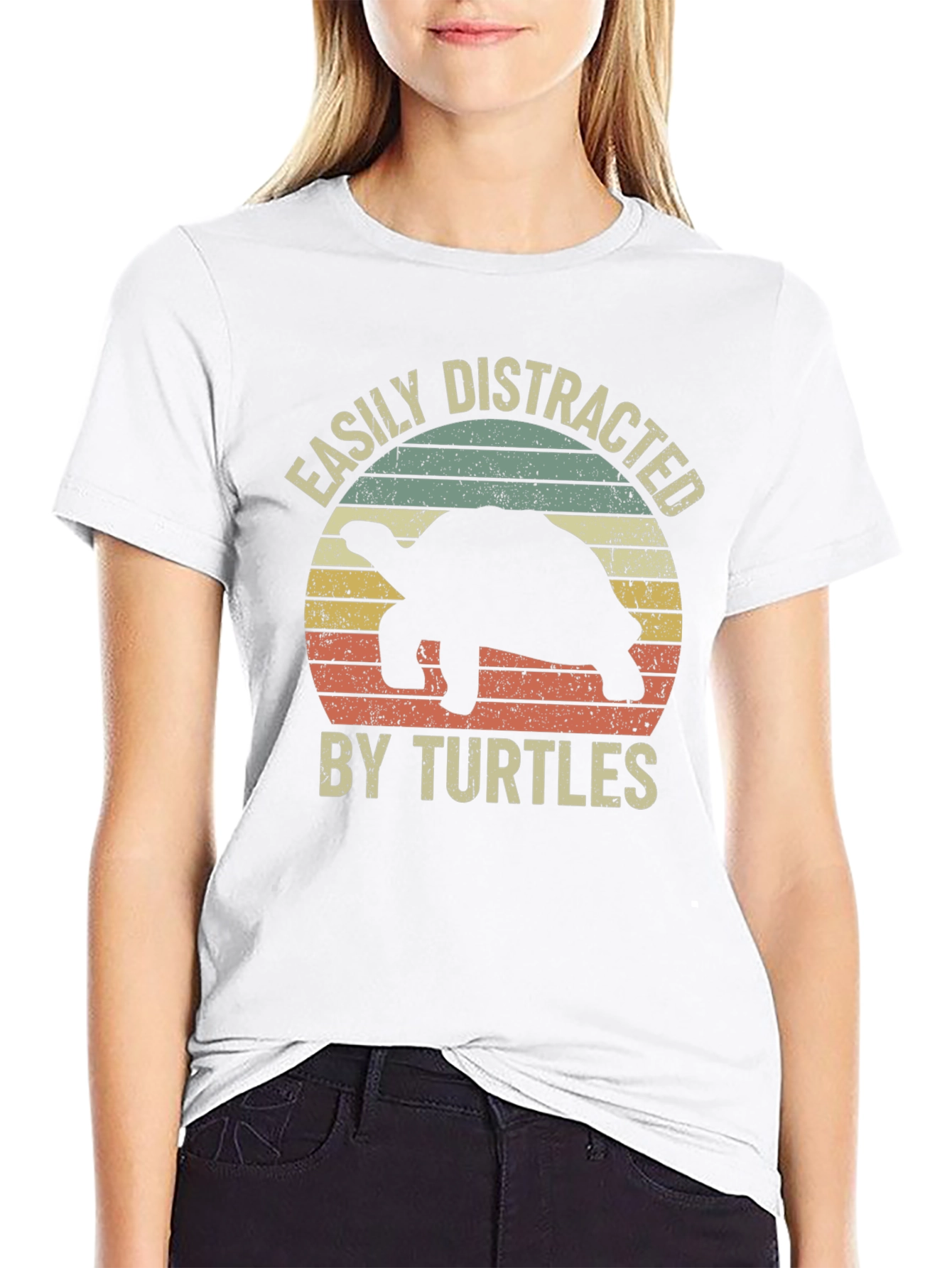 Easily Distracted by Turtles Graphic Tee