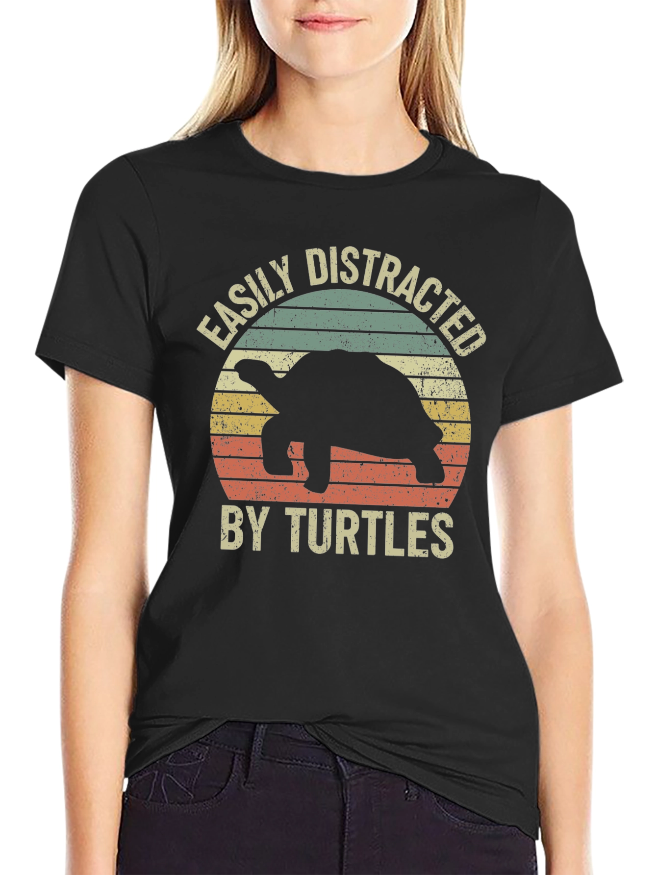 Easily Distracted by Turtles Graphic Tee