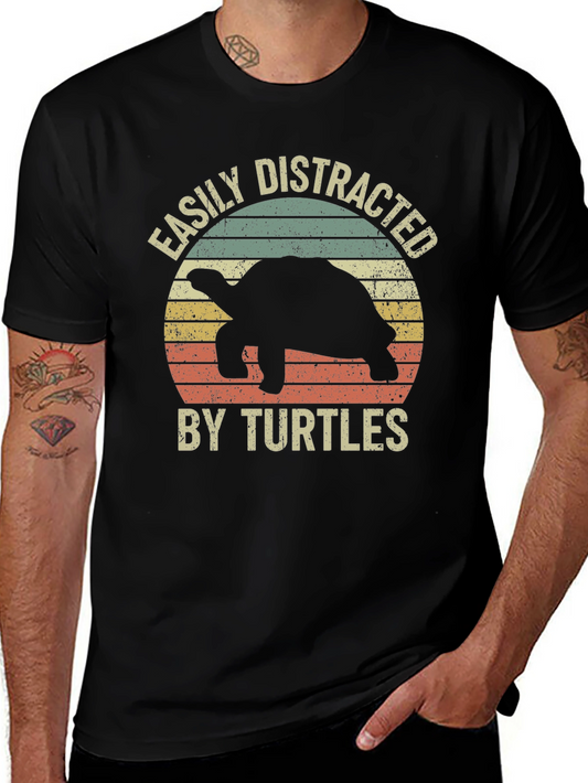 Easily Distracted by Turtles Graphic Tee