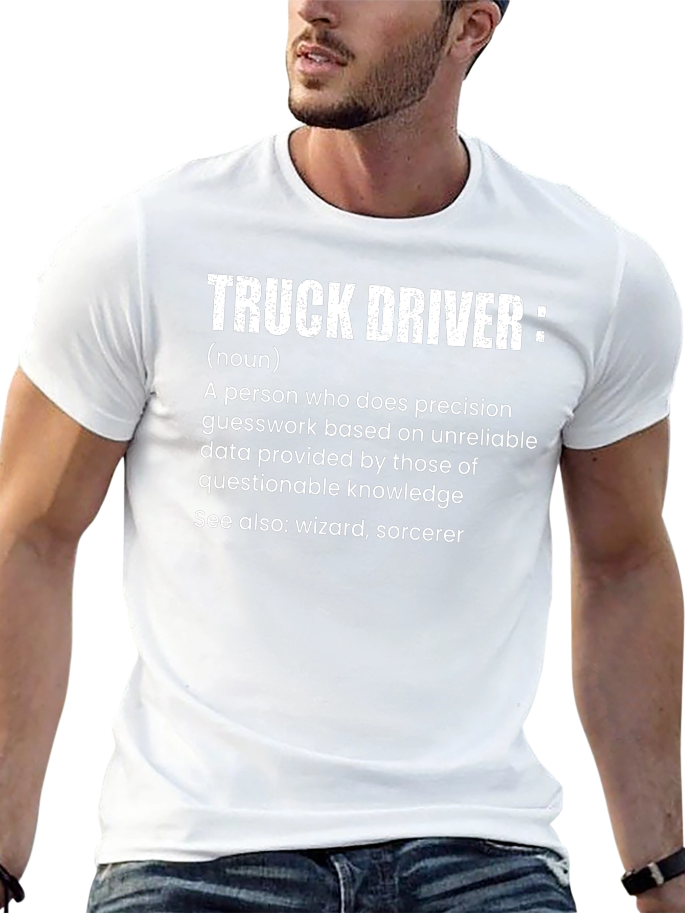 Truck Driver Definition Black T-Shirt