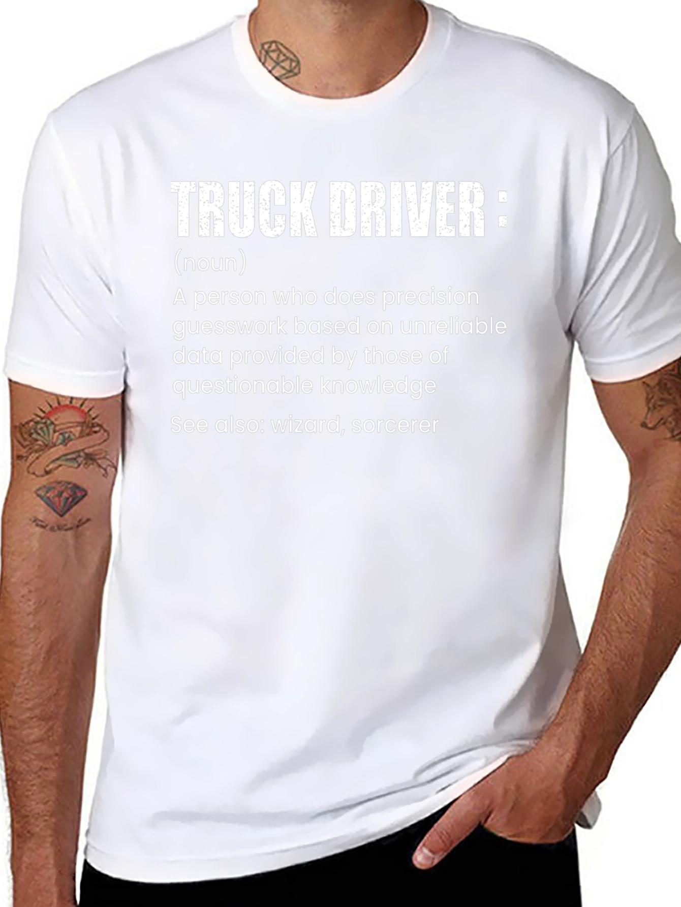 Truck Driver Definition Black T-Shirt
