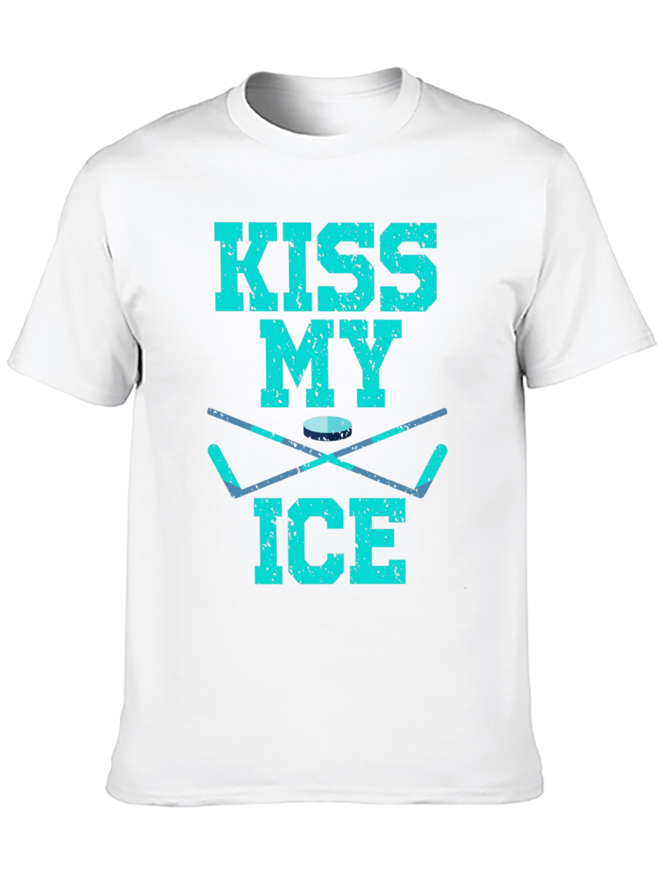 Kiss My Ice Hockey T-Shirt - Funny Hockey Gift