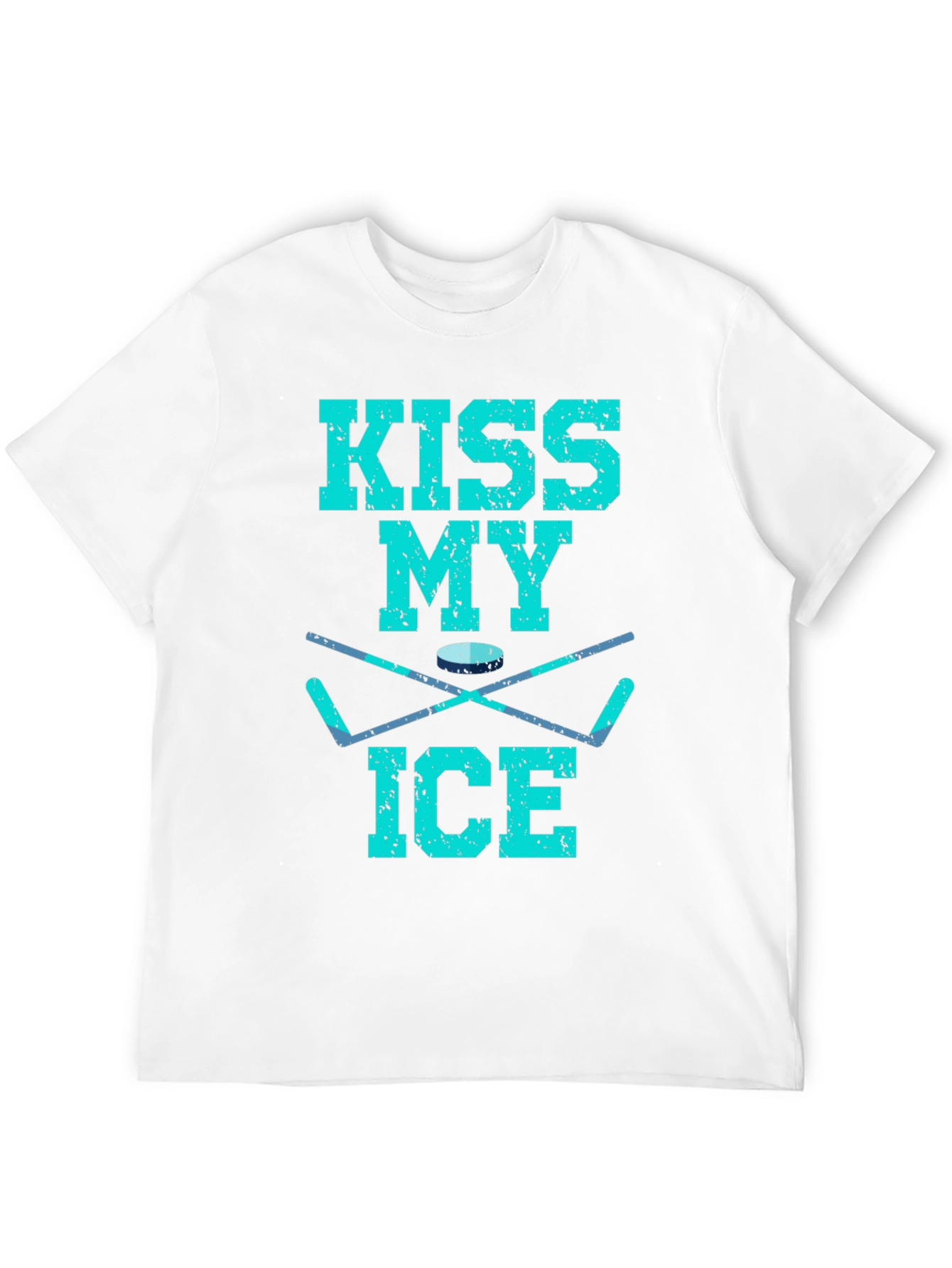 Kiss My Ice Hockey T-Shirt - Funny Hockey Gift