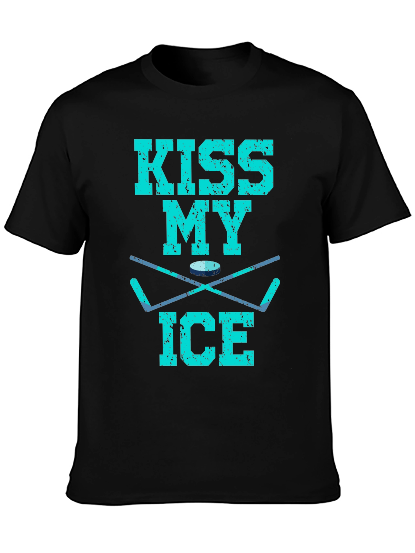 Kiss My Ice Hockey T-Shirt - Funny Hockey Gift