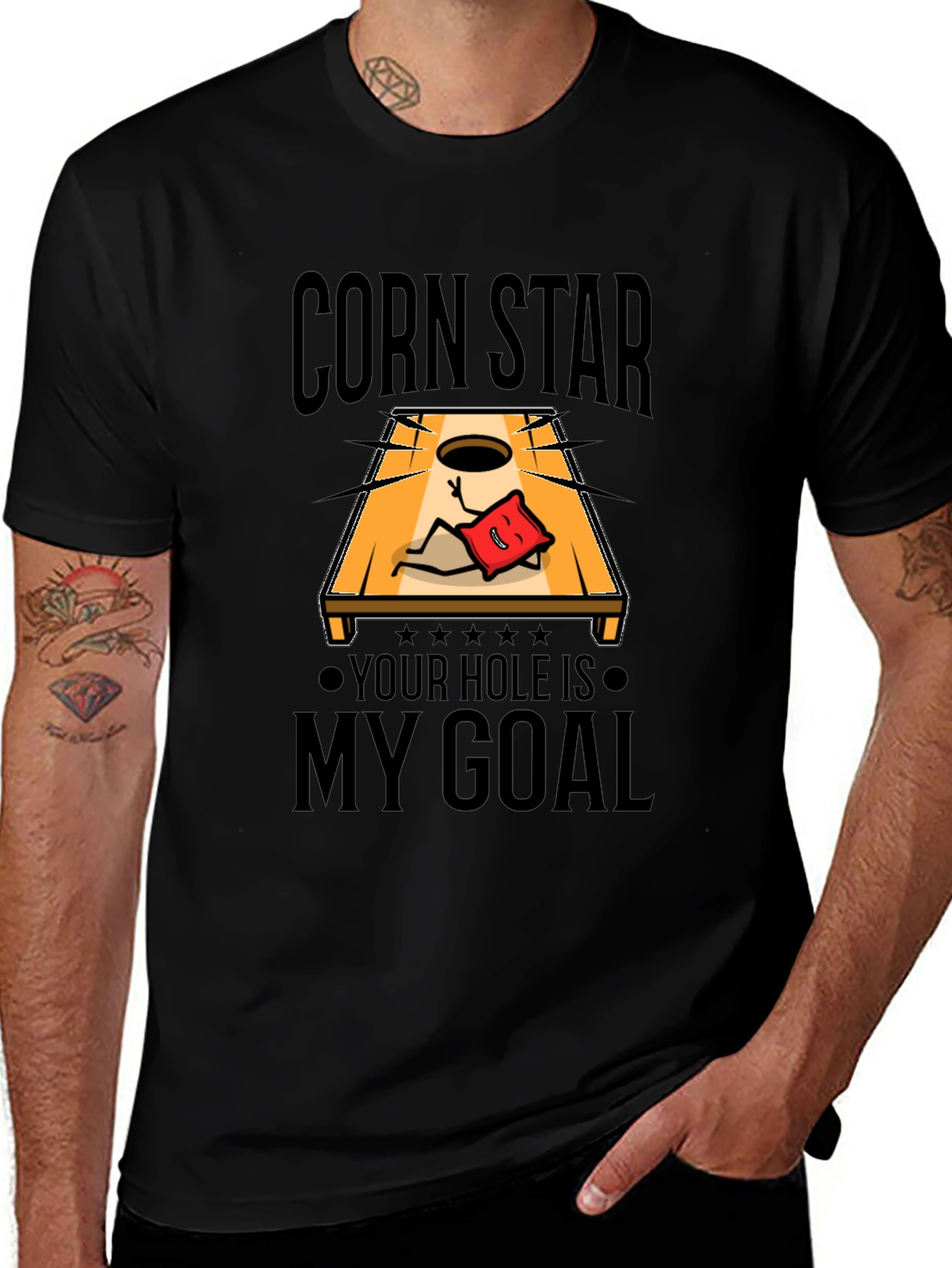Corn Star Bean Bag Toss T-Shirt