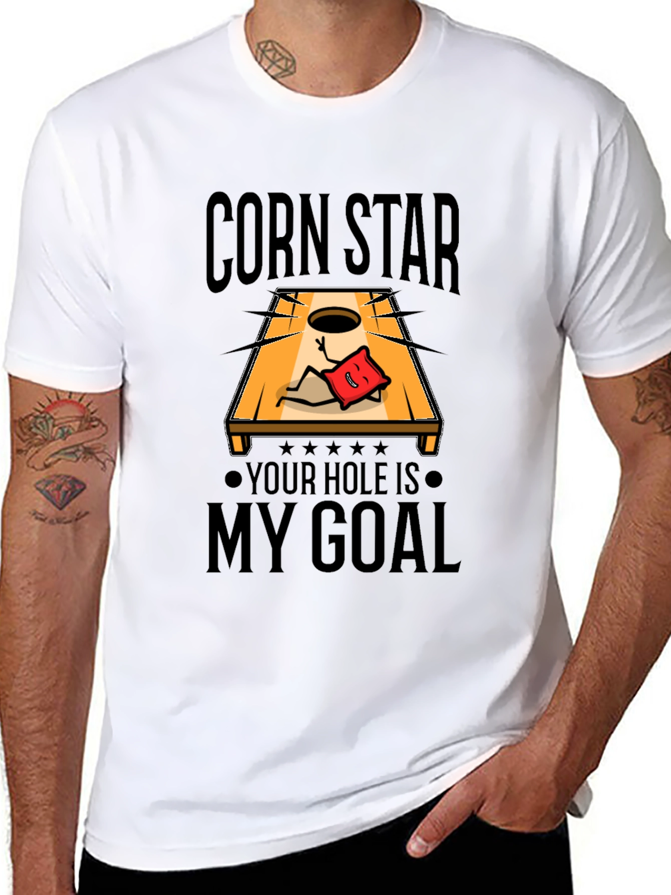 Corn Star Bean Bag Toss T-Shirt