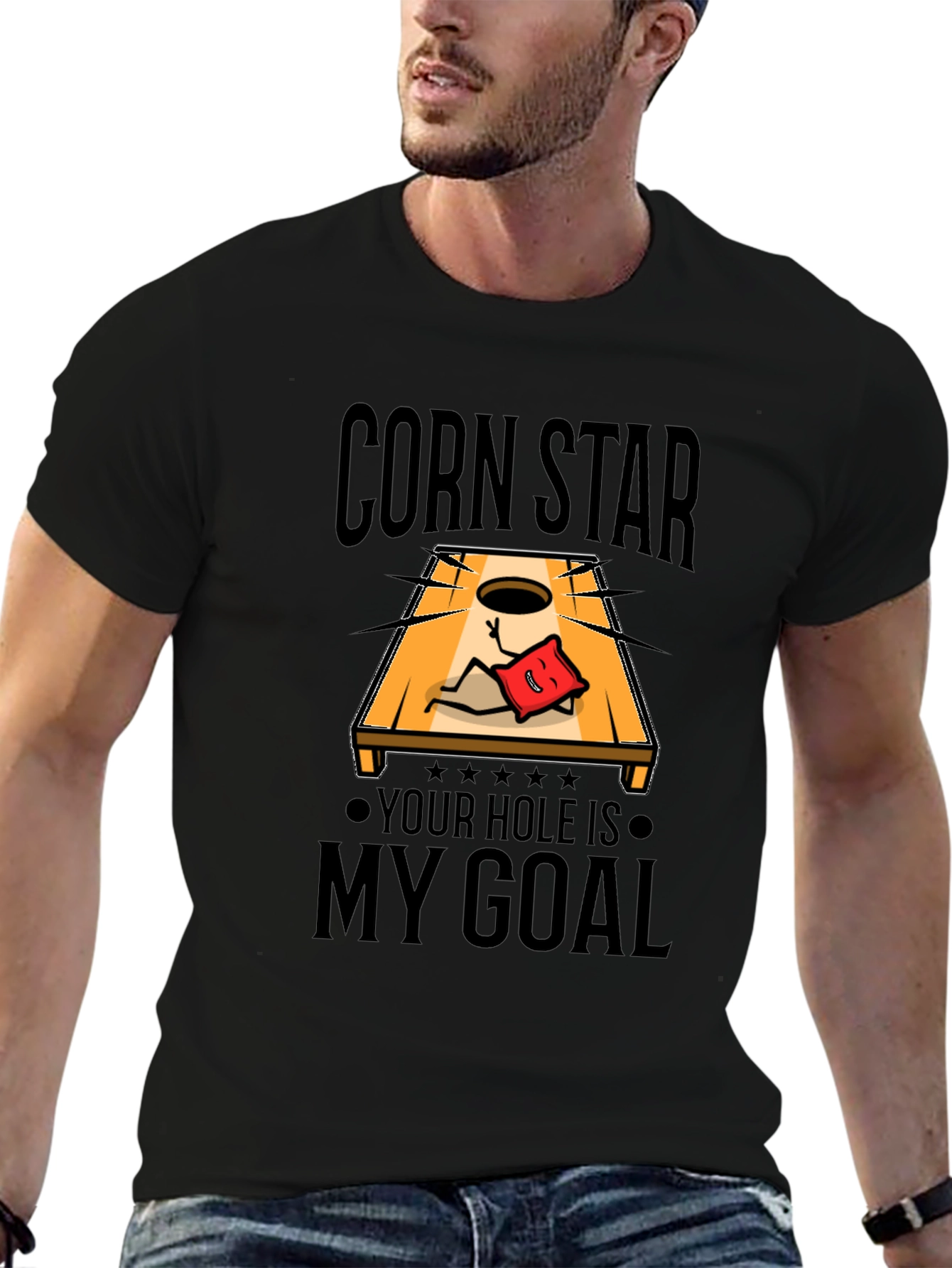 Corn Star Bean Bag Toss T-Shirt