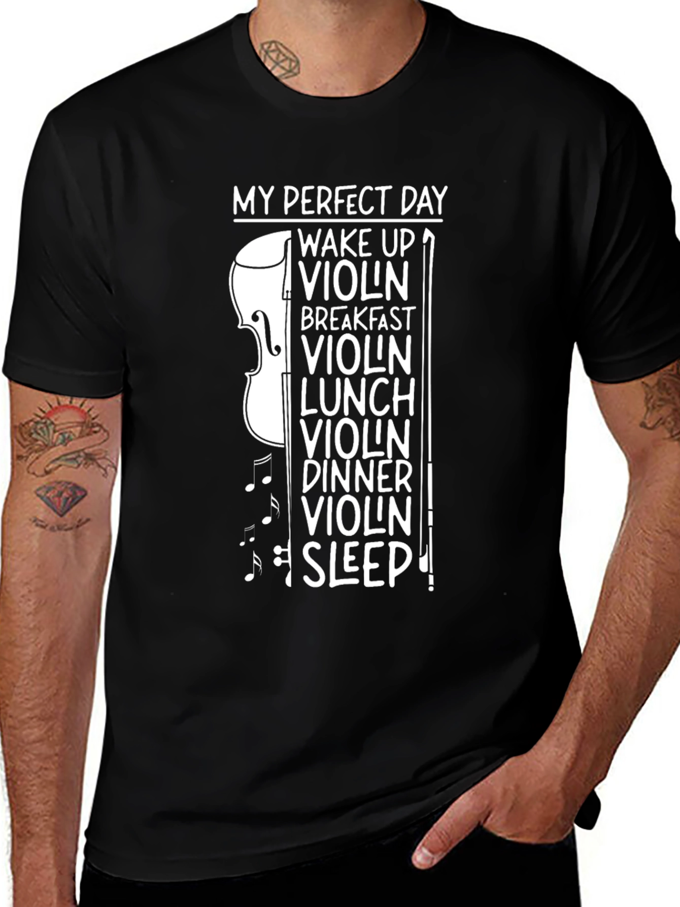 My Perfect Day: Violin Musician T-Shirt