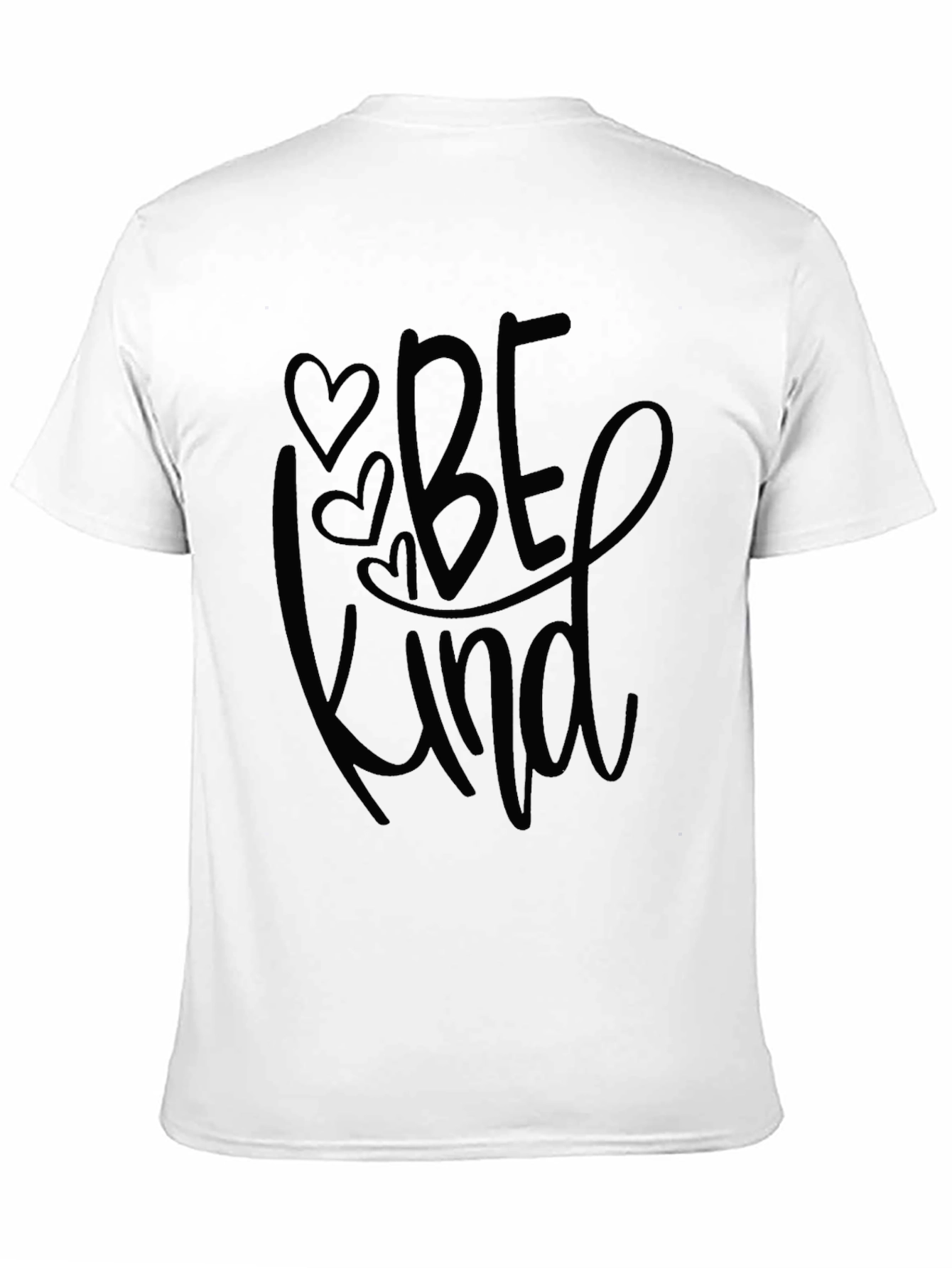 Be Kind Heart Tee - Soft Black Graphic T-Shirt