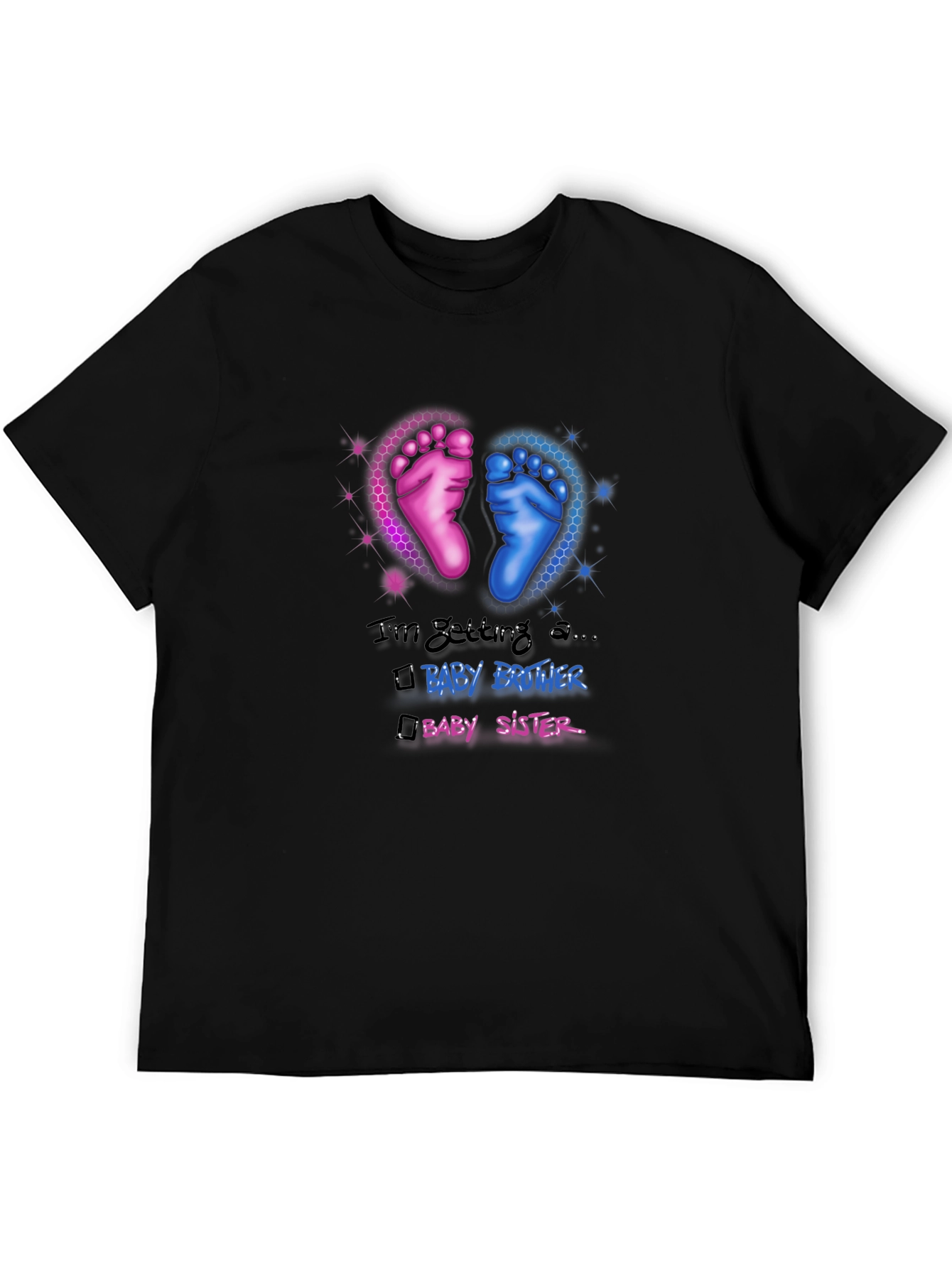 Baby Gender Reveal T-Shirt - Brother or Sister