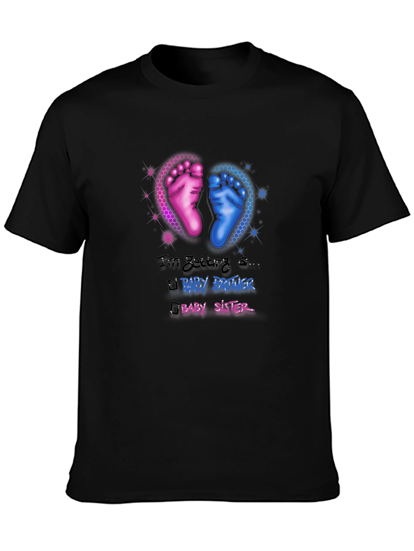 Baby Gender Reveal T-Shirt - Brother or Sister