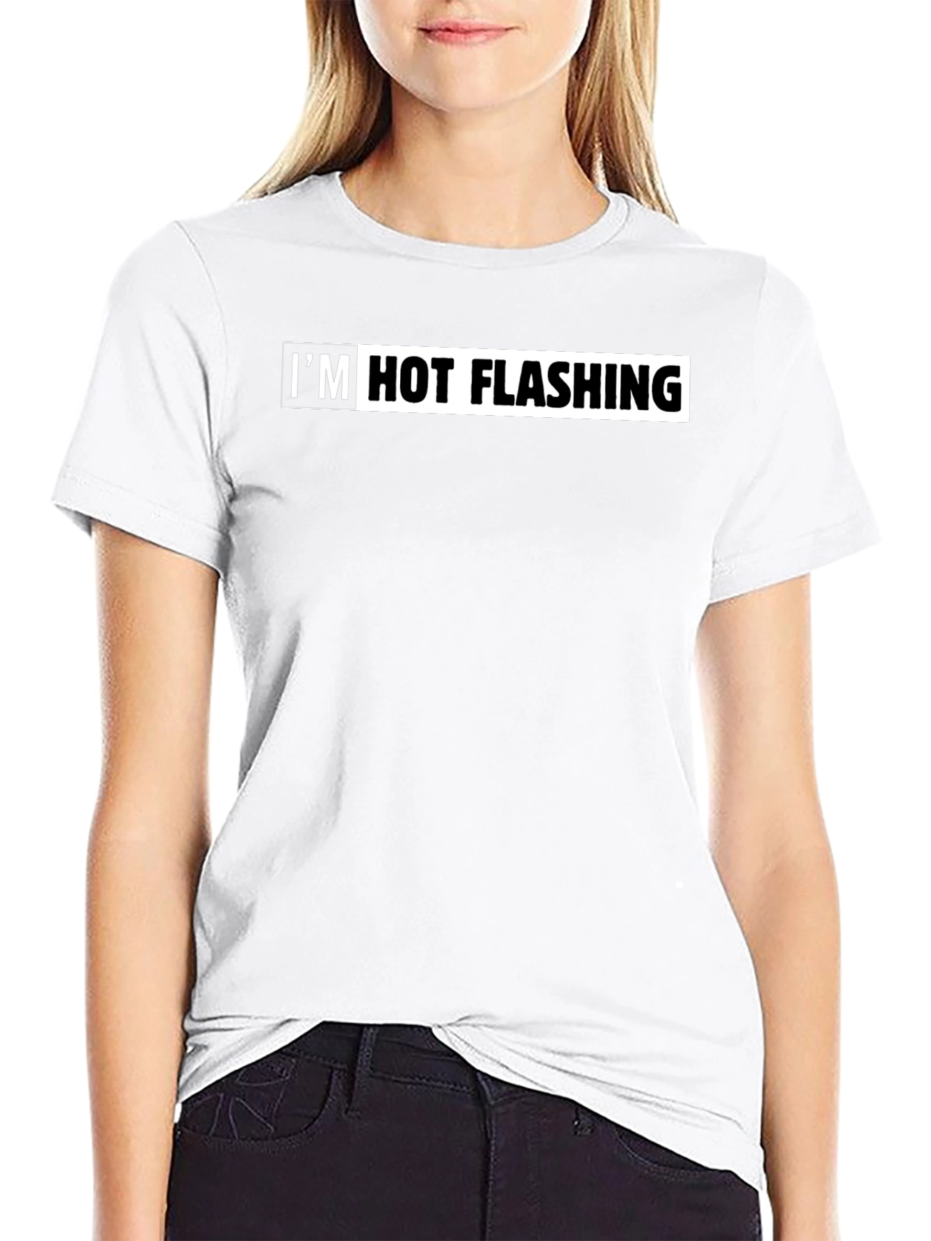Im Hot Flashing Mens Black Graphic Tee