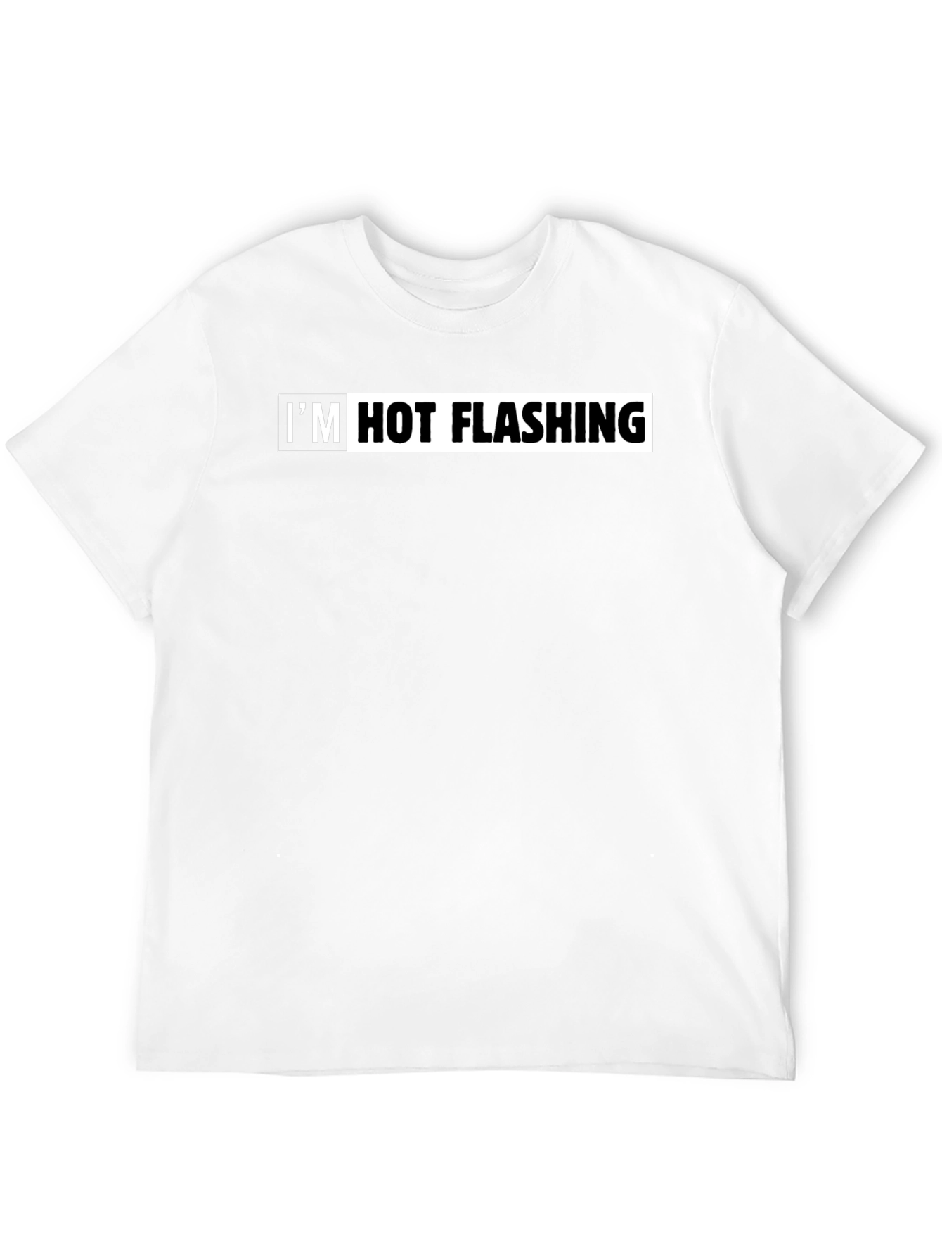 Im Hot Flashing Mens Black Graphic Tee