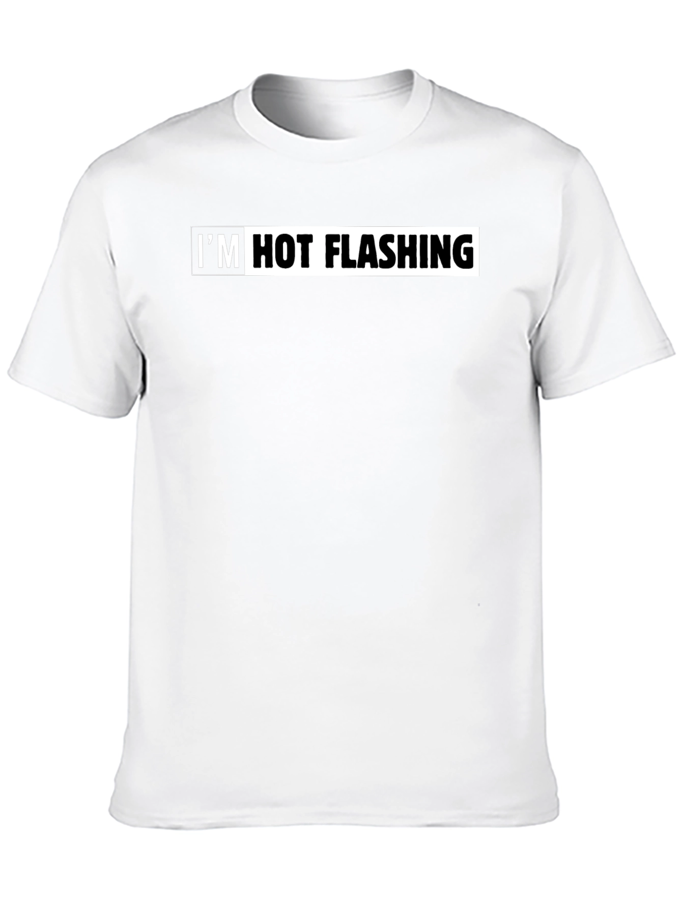 Im Hot Flashing Mens Black Graphic Tee