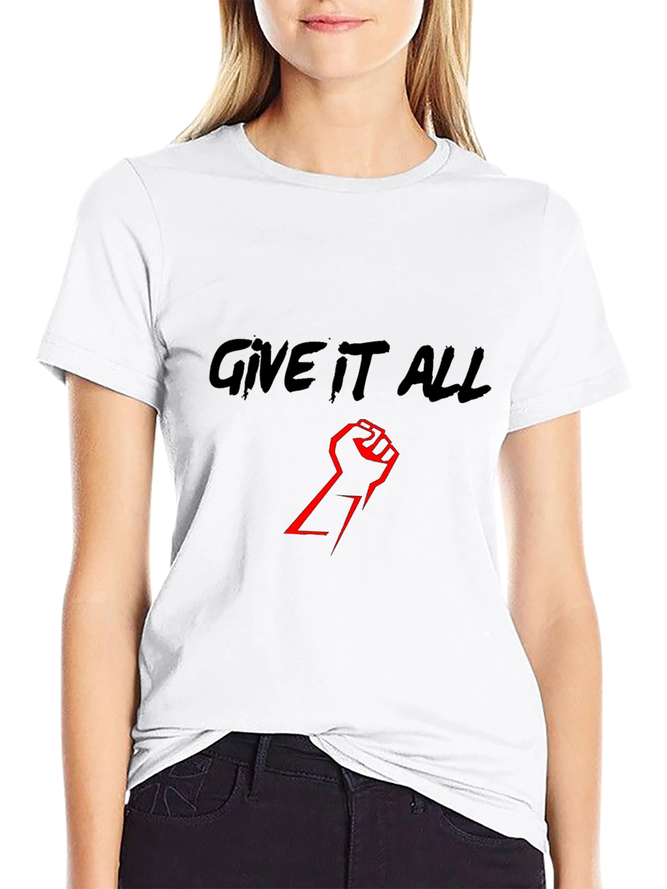 Give It All Black T-Shirt