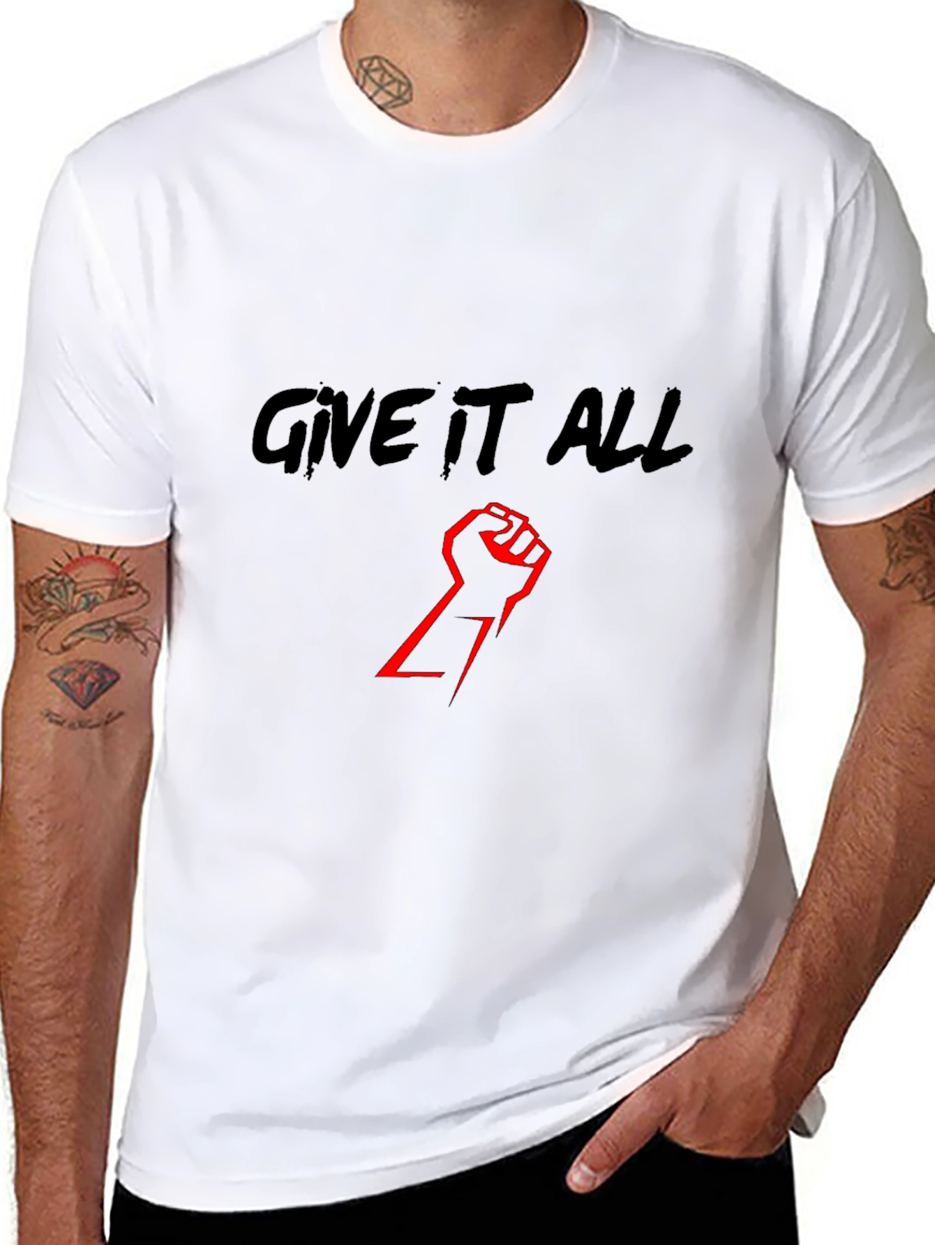 Give It All Black T-Shirt