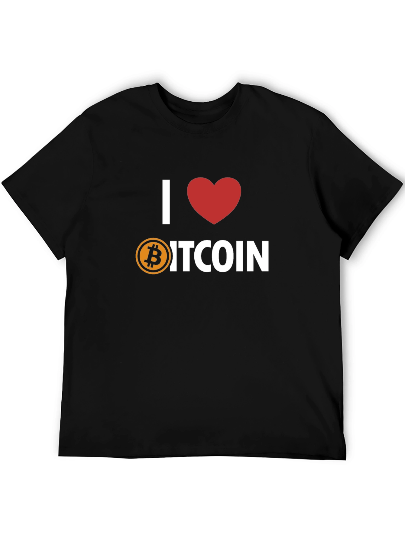 I Heart Bitcoin T-Shirt - Crypto Lover Tee