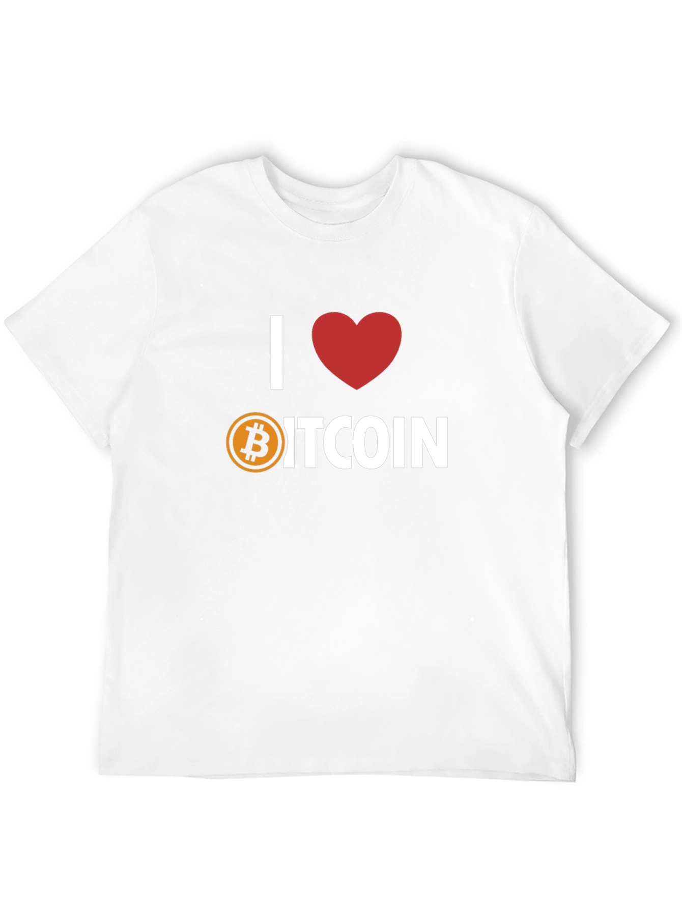 I Heart Bitcoin T-Shirt - Crypto Lover Tee