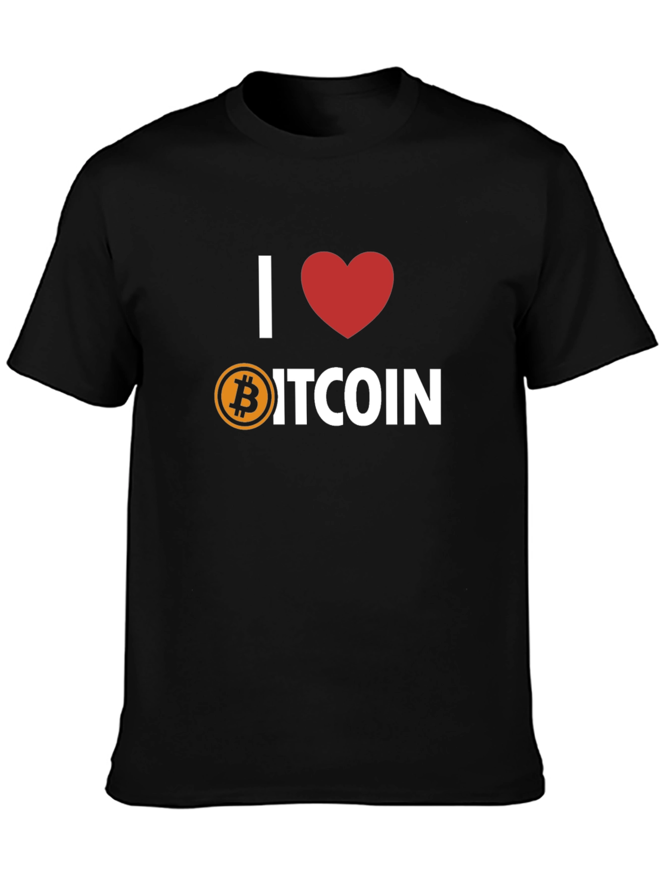 I Heart Bitcoin T-Shirt - Crypto Lover Tee