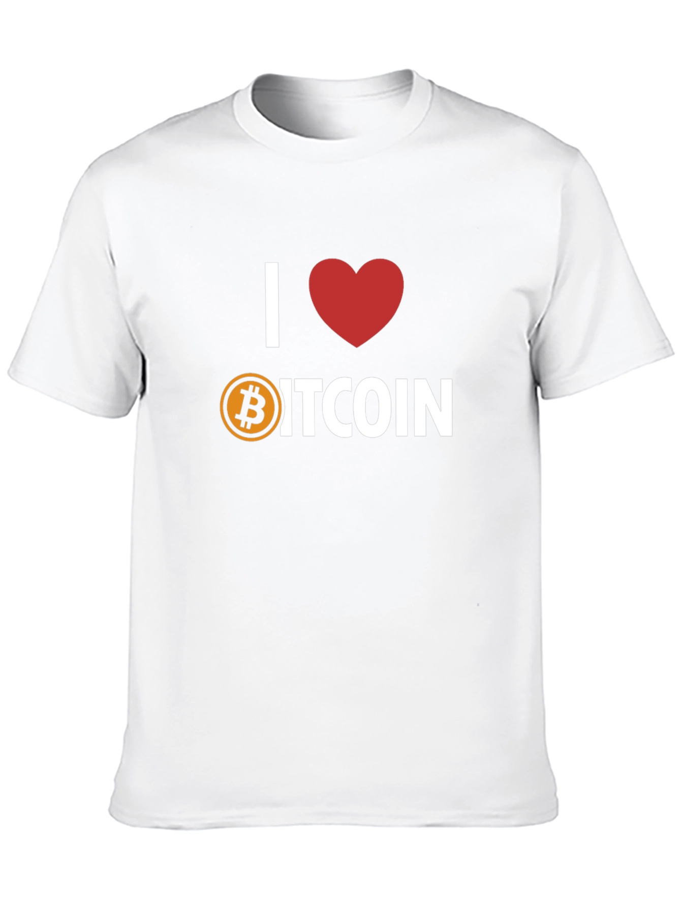I Heart Bitcoin T-Shirt - Crypto Lover Tee