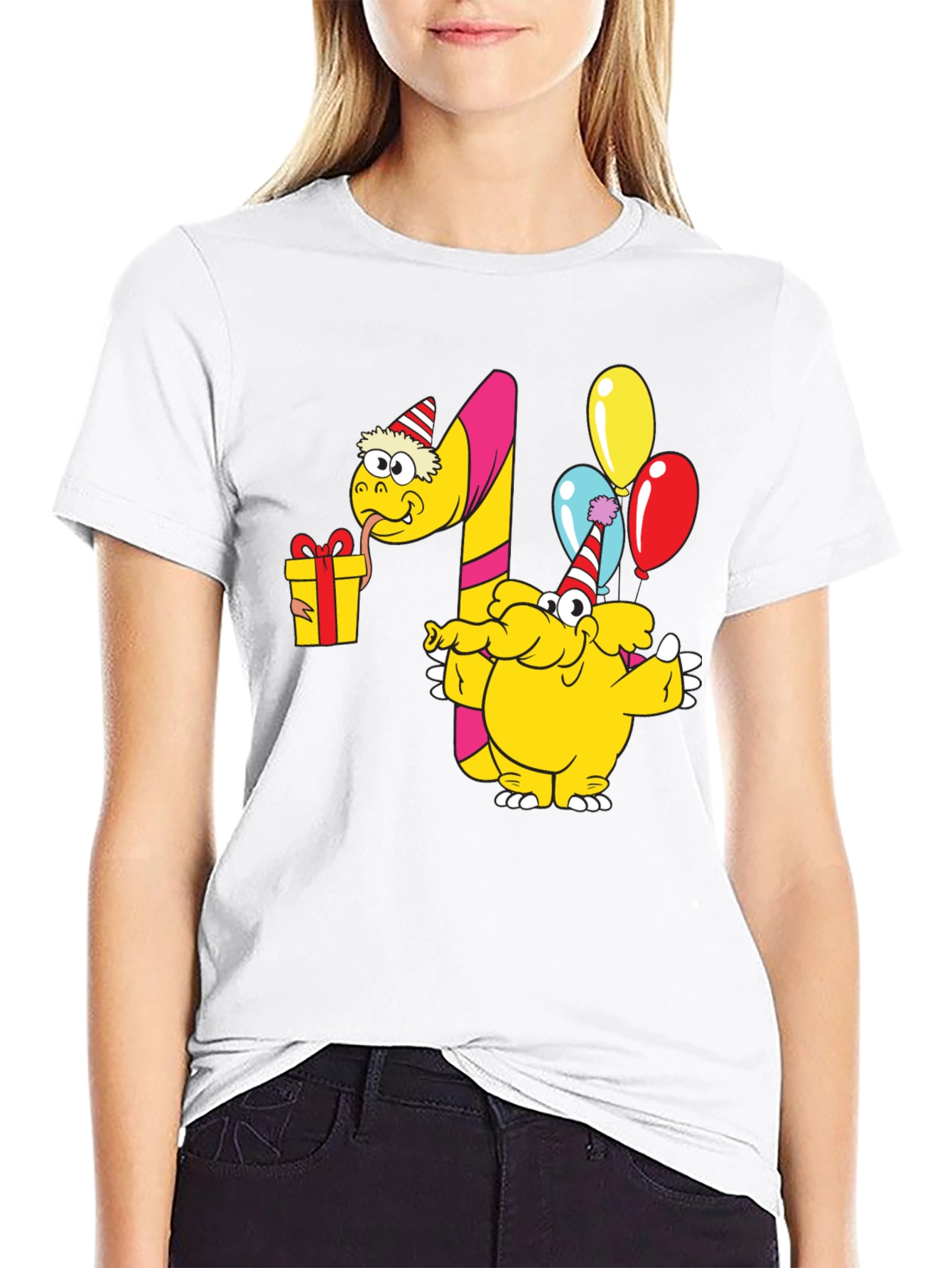 Fun Cartoon First Birthday T-Shirt