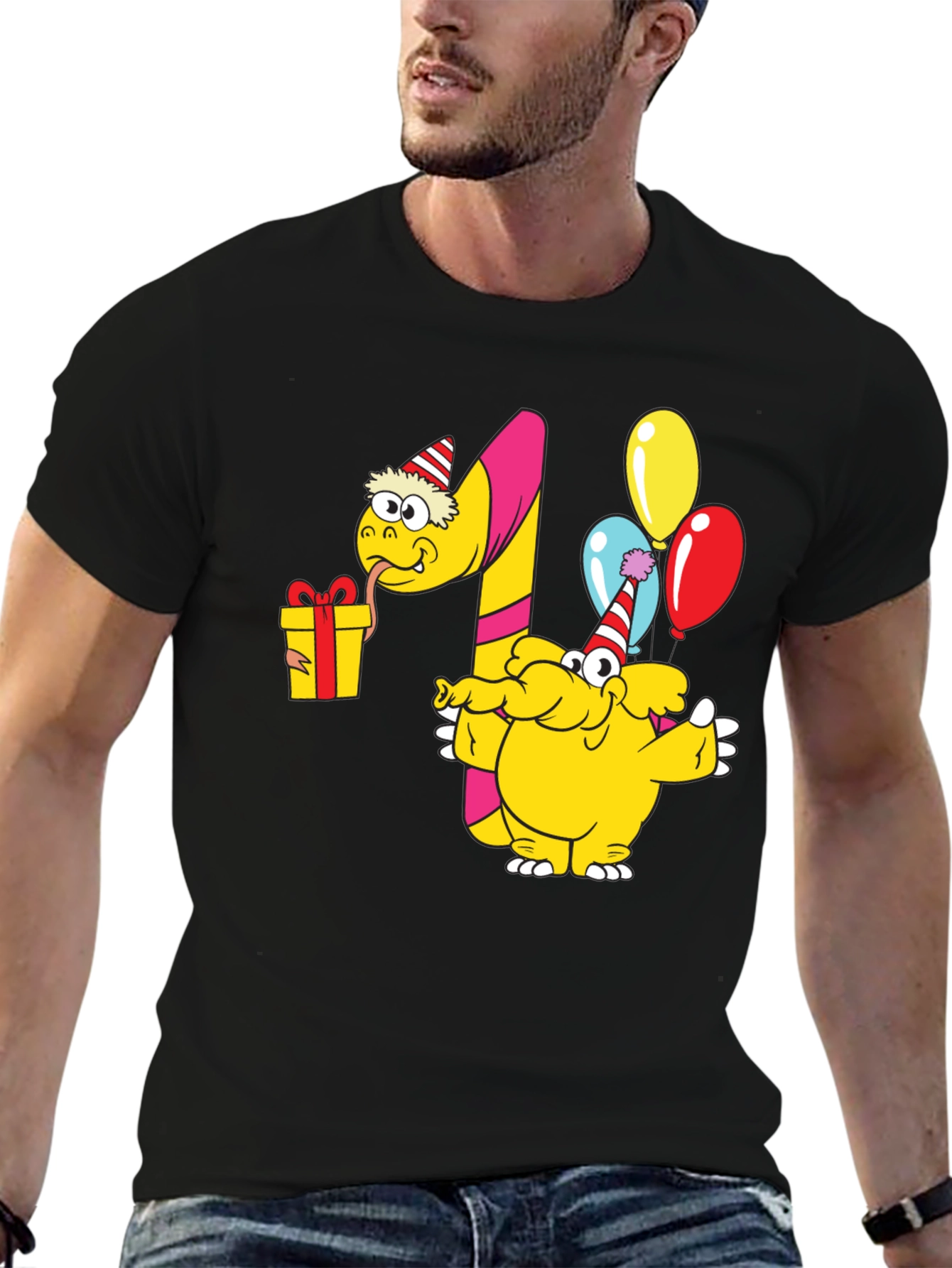 Fun Cartoon First Birthday T-Shirt