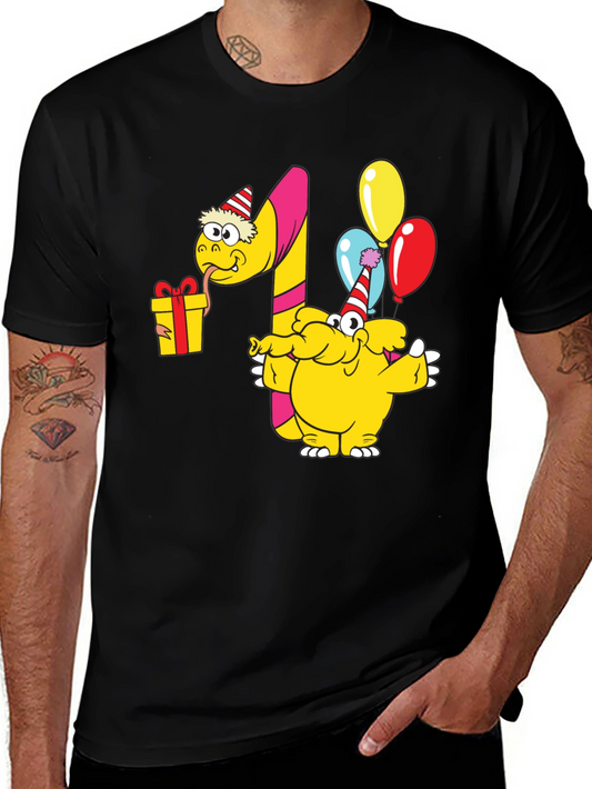 Fun Cartoon First Birthday T-Shirt