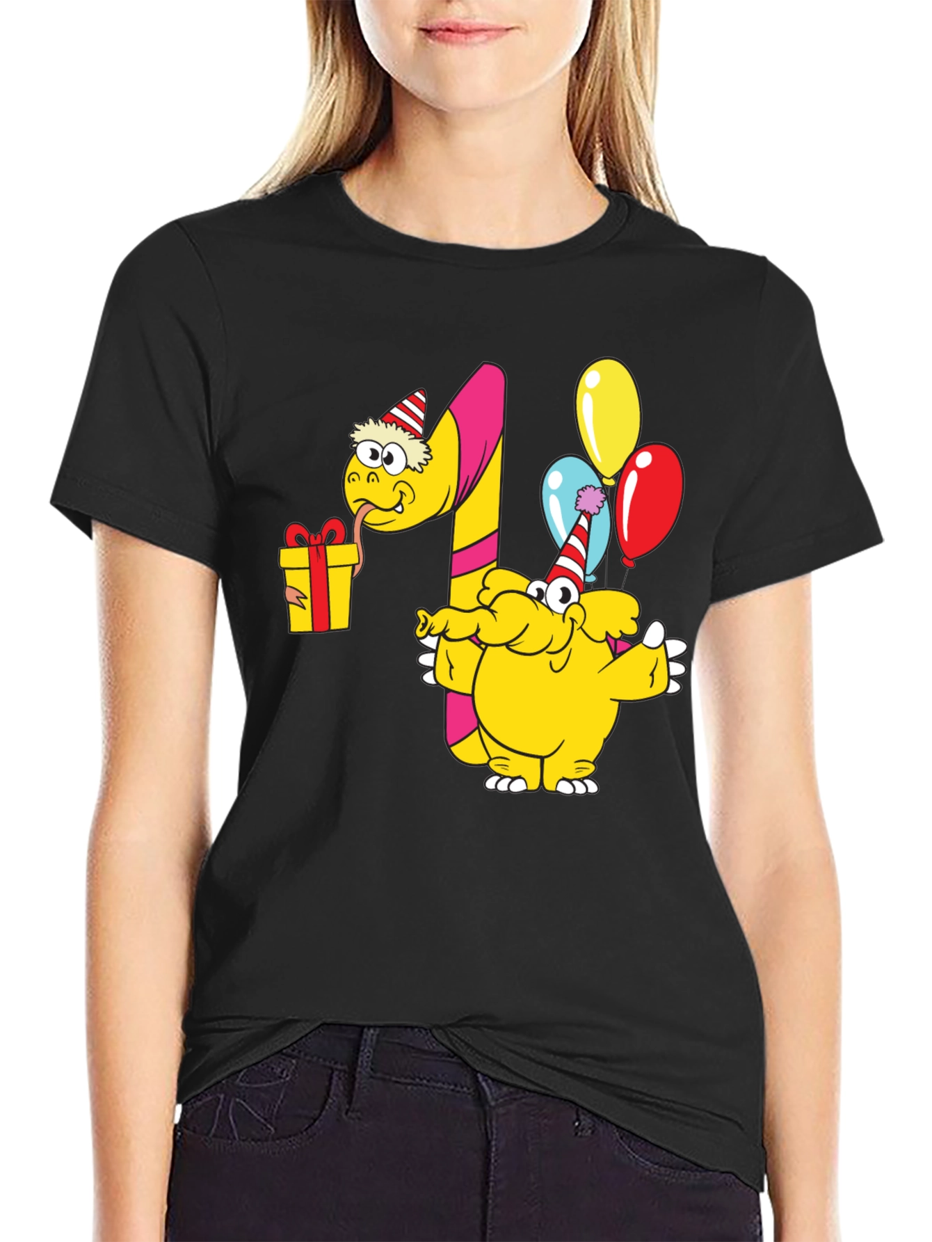 Fun Cartoon First Birthday T-Shirt
