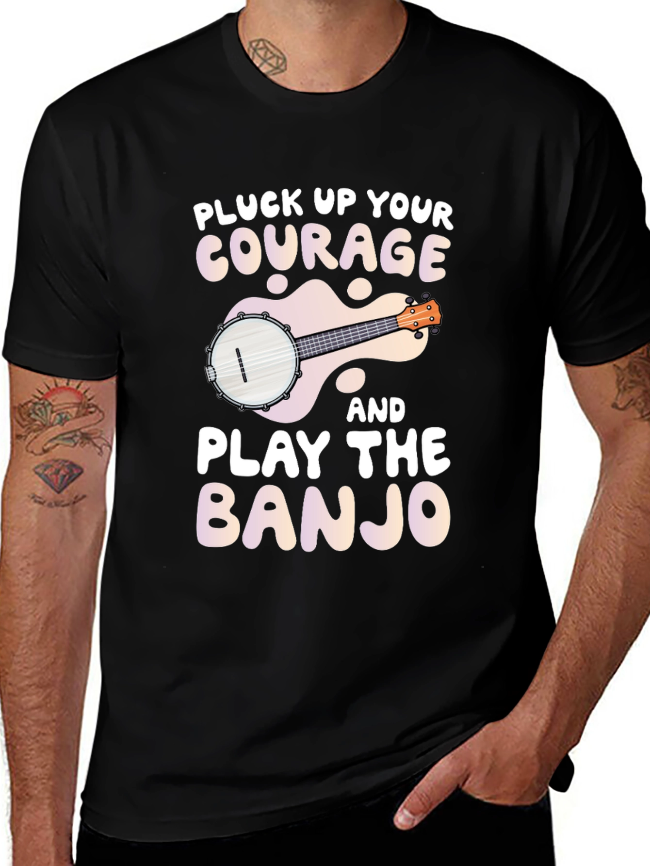 Pluck Up Your Courage Banjo Graphic Tee
