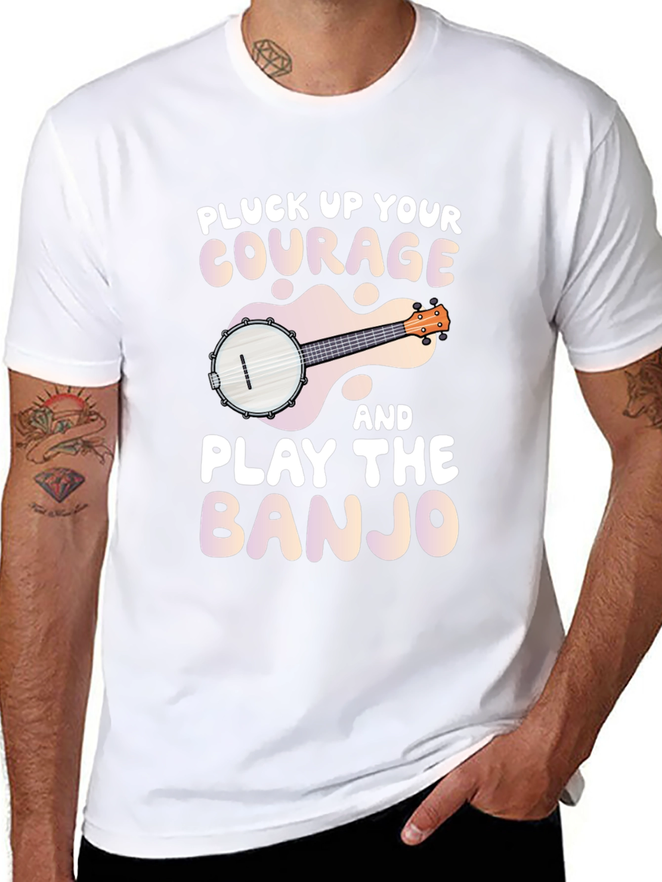 Pluck Up Your Courage Banjo Graphic Tee