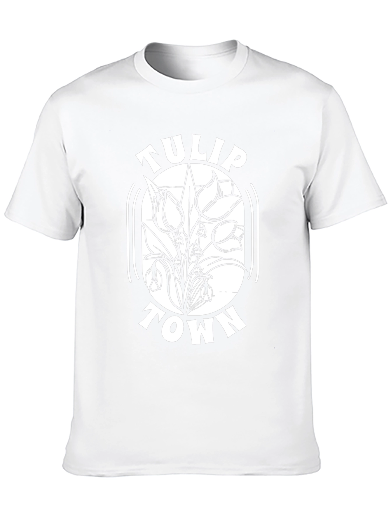 Tulip Town Black T-Shirt