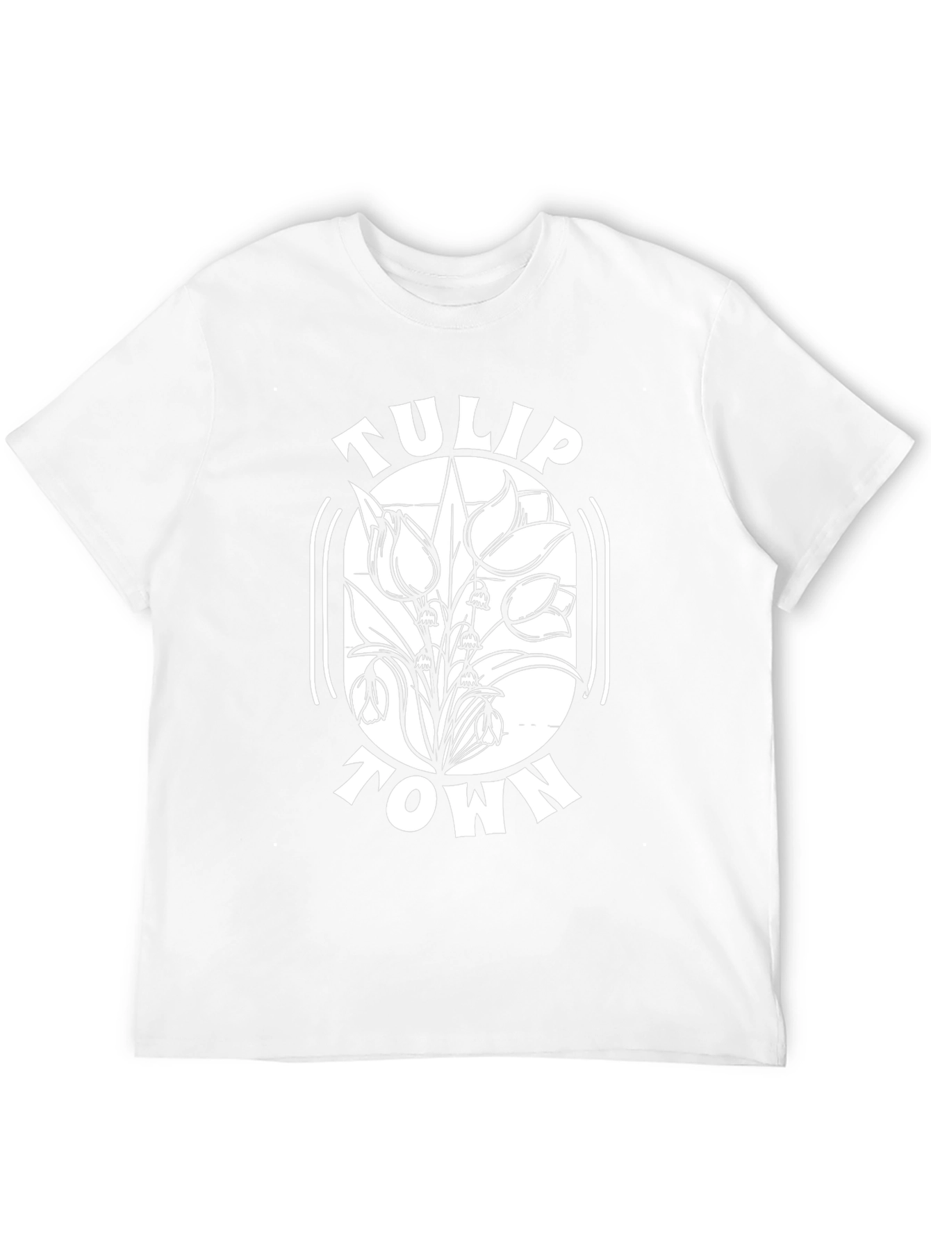 Tulip Town Black T-Shirt