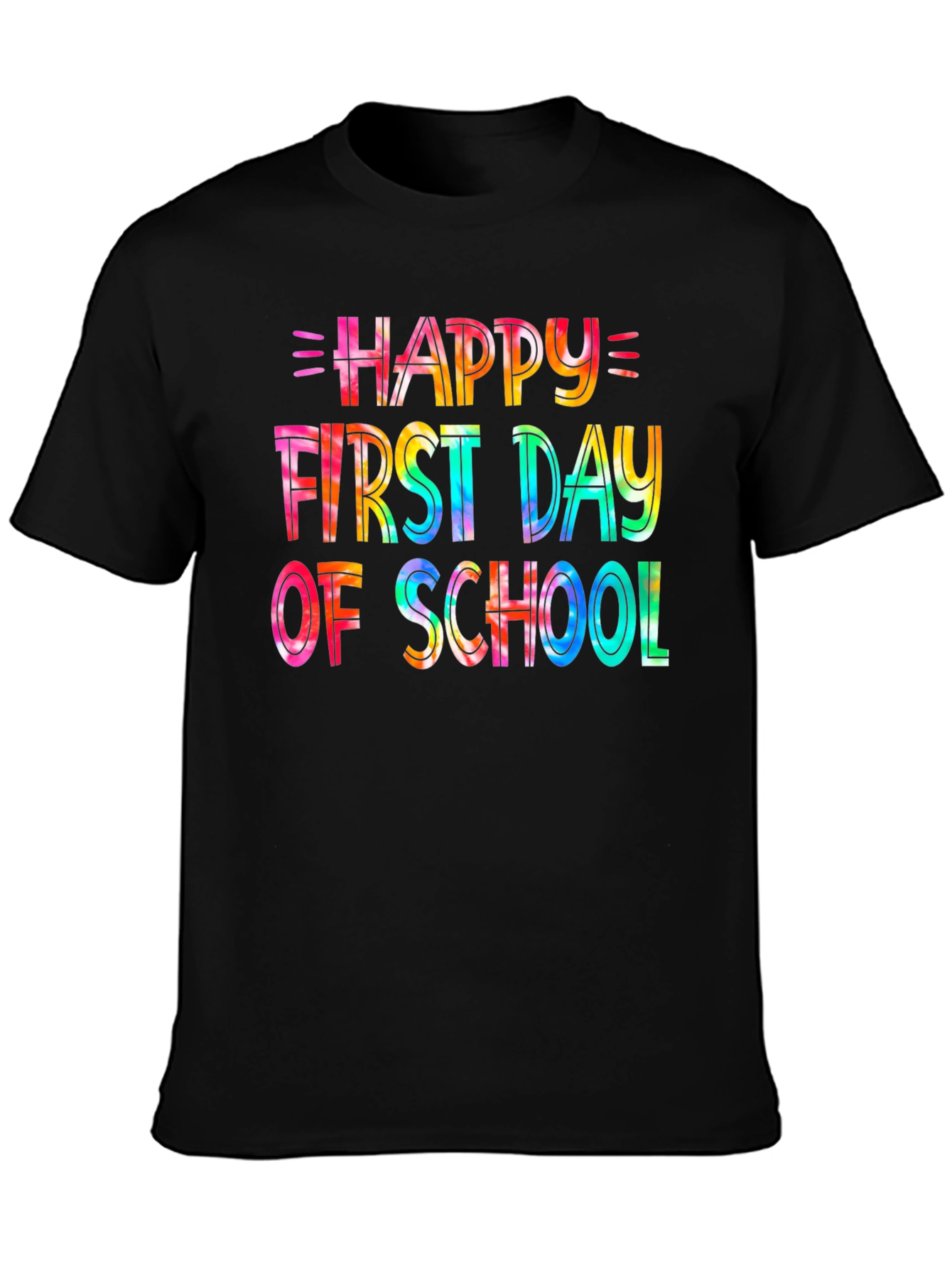 Happy First Day of School Tie-Dye Graphic Tee