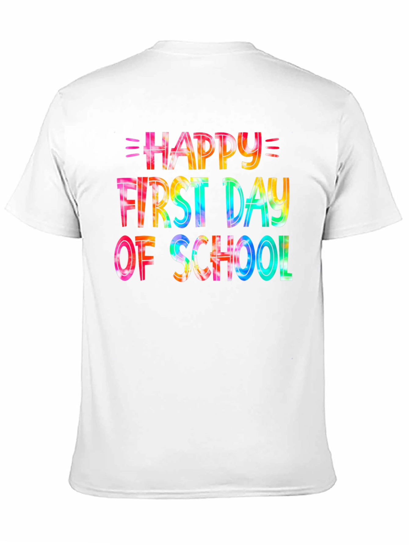 Happy First Day of School Tie-Dye Graphic Tee