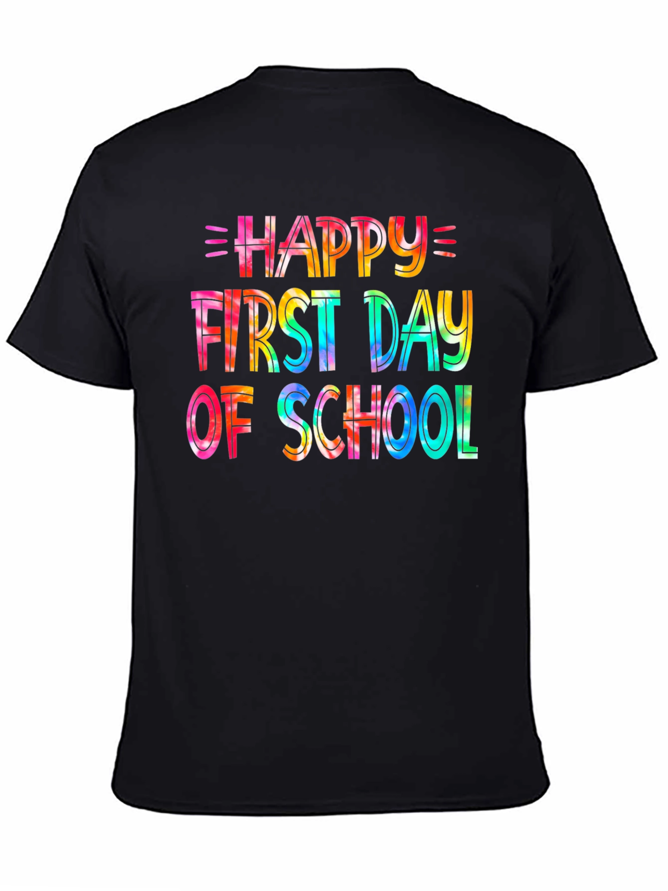 Happy First Day of School Tie-Dye Graphic Tee