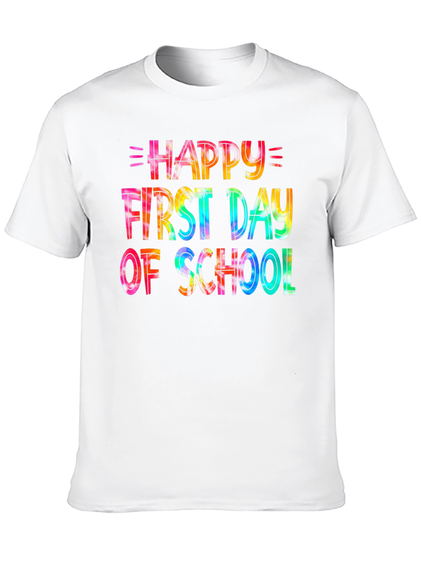 Happy First Day of School Tie-Dye Graphic Tee