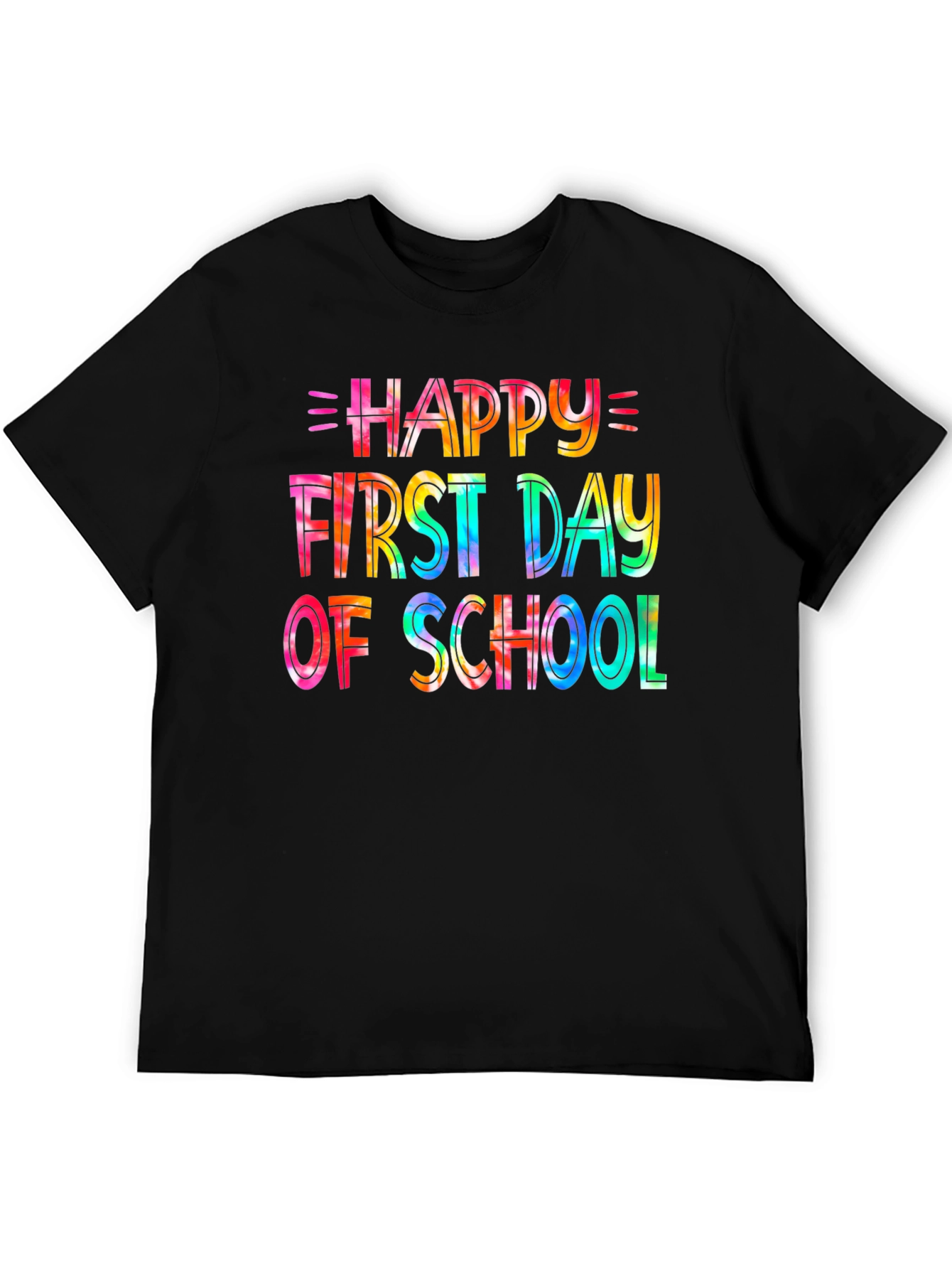 Happy First Day of School Tie-Dye Graphic Tee