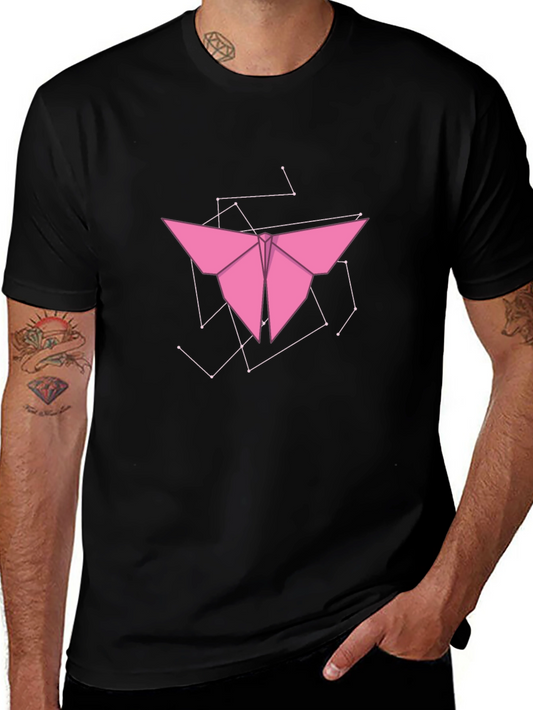Geometric Butterfly T-Shirt - Modern Graphic Tee