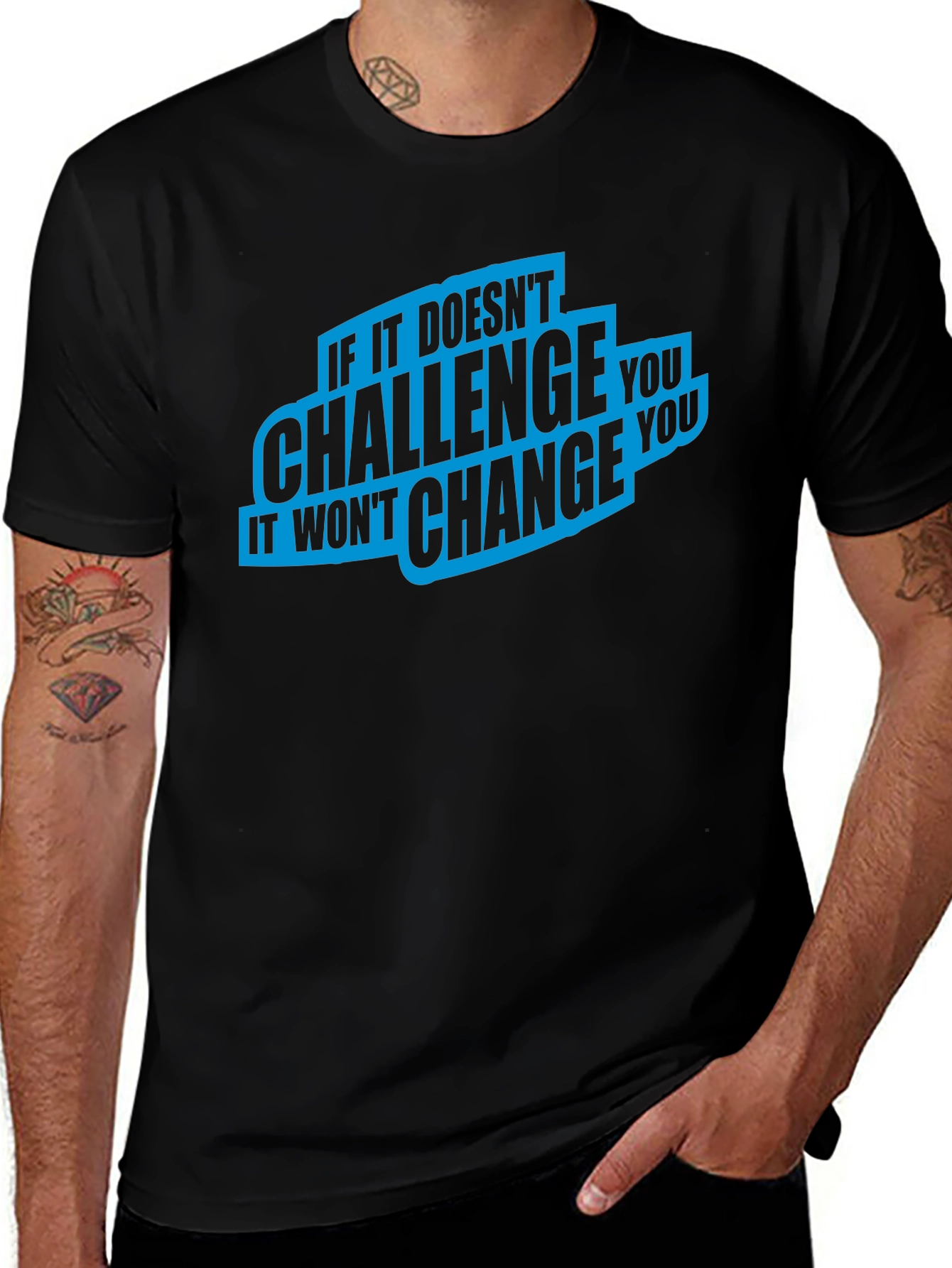 Challenge Change T-Shirt - Motivational Graphic Tee