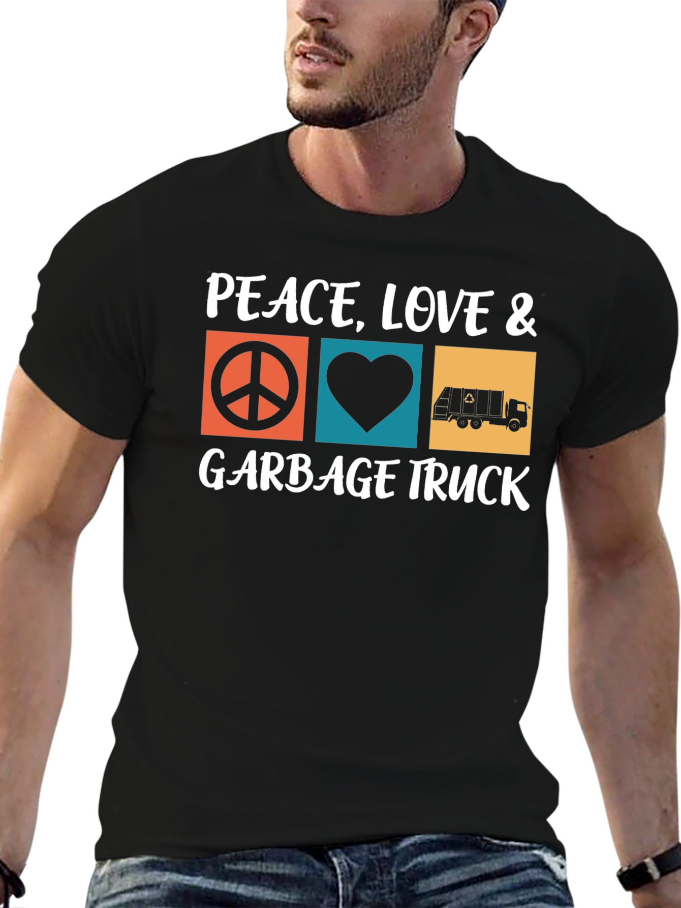Peace Love & Garbage Truck T-Shirt