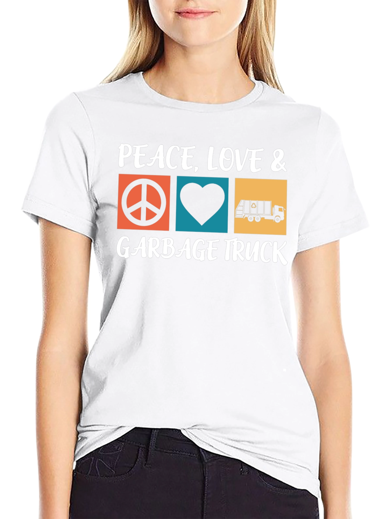 Peace Love & Garbage Truck T-Shirt