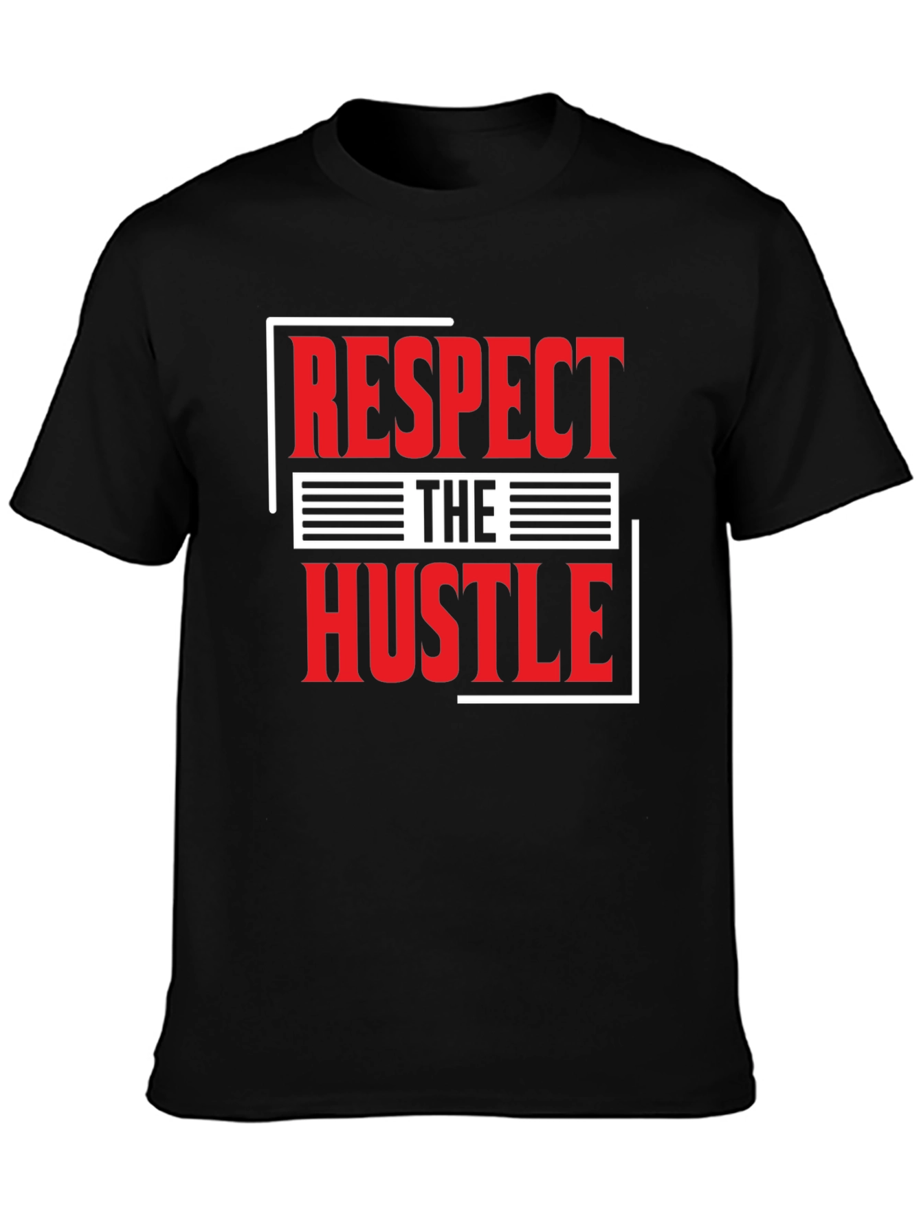 Respect The Hustle Graphic T-Shirt - Black