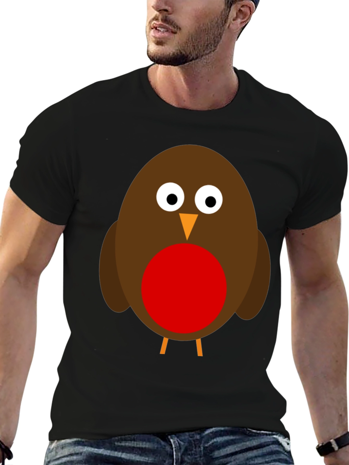 Robin Bird Graphic T-Shirt - Cute Animal Tee
