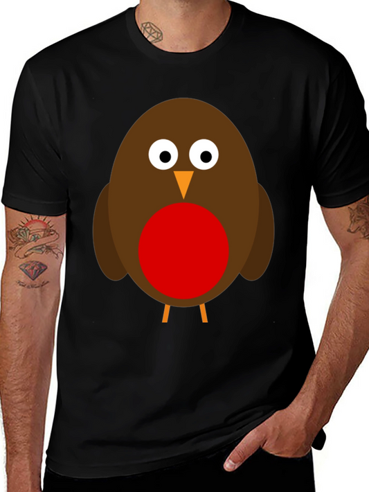 Robin Bird Graphic T-Shirt - Cute Animal Tee