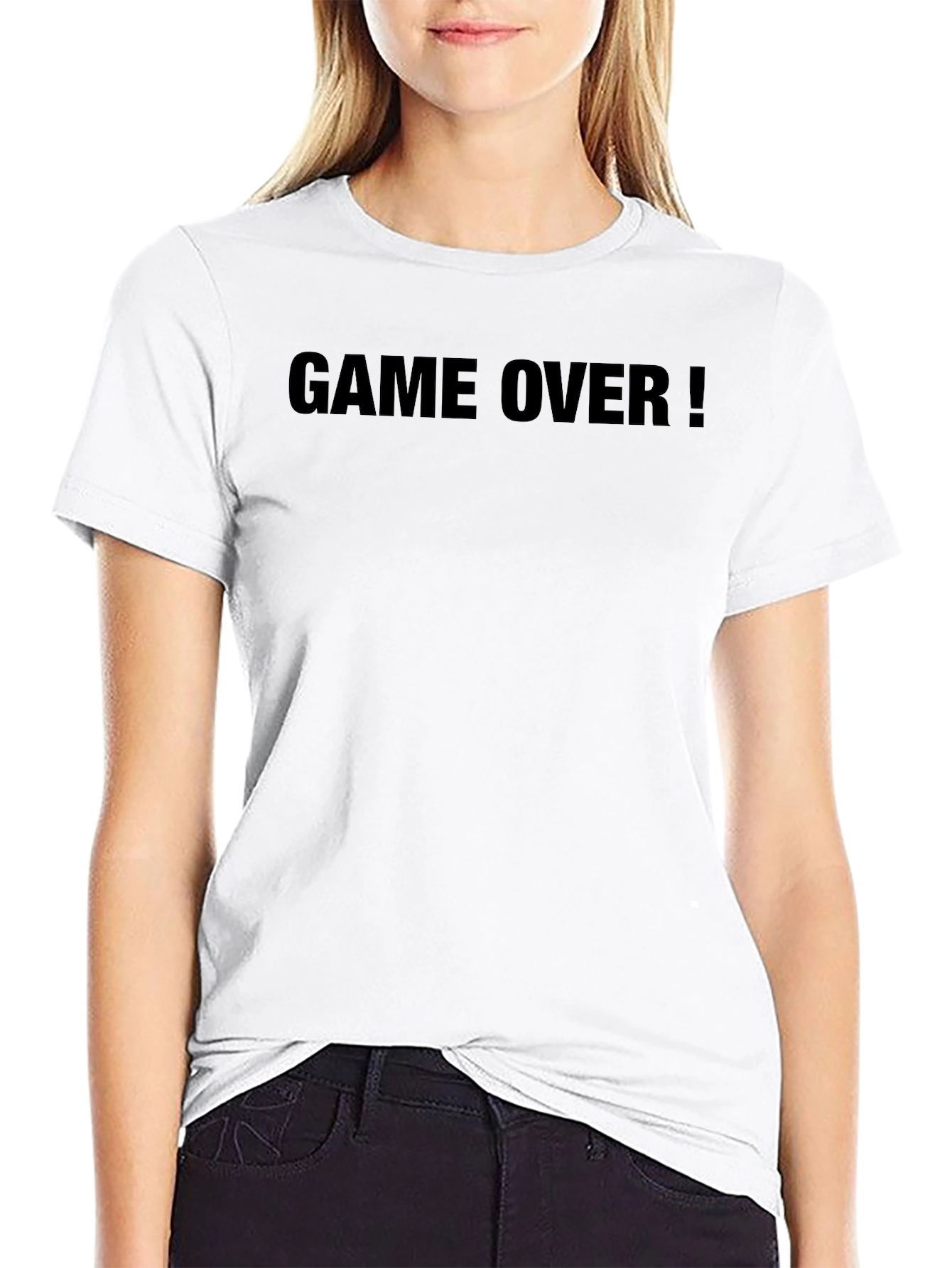 Game Over! Black Graphic T-Shirt
