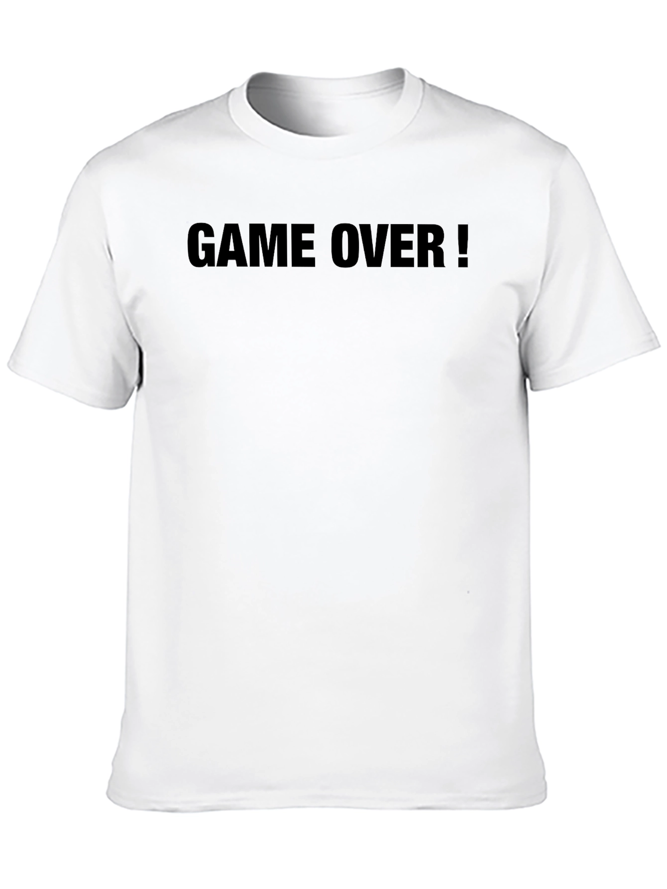 Game Over! Black Graphic T-Shirt