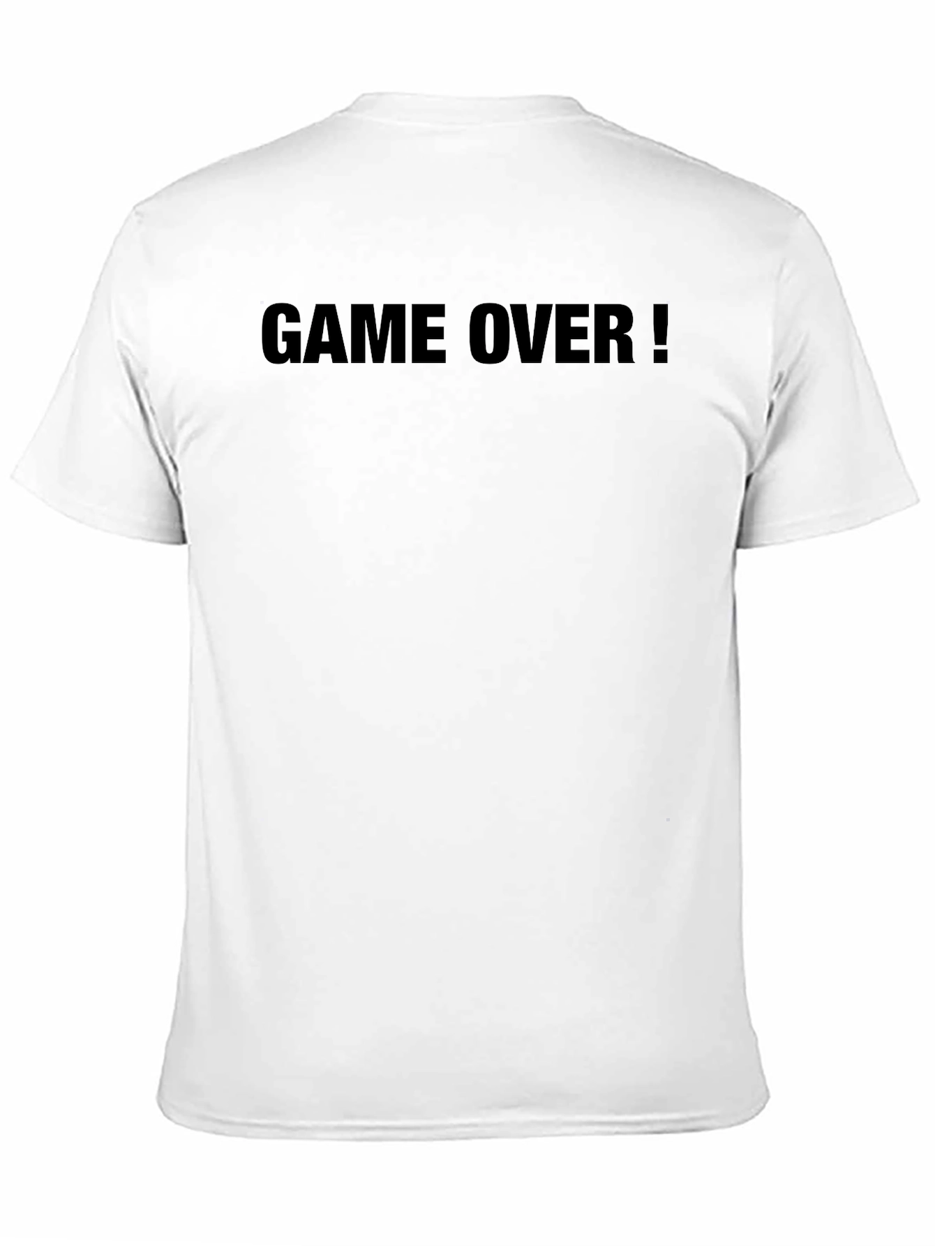 Game Over! Black Graphic T-Shirt