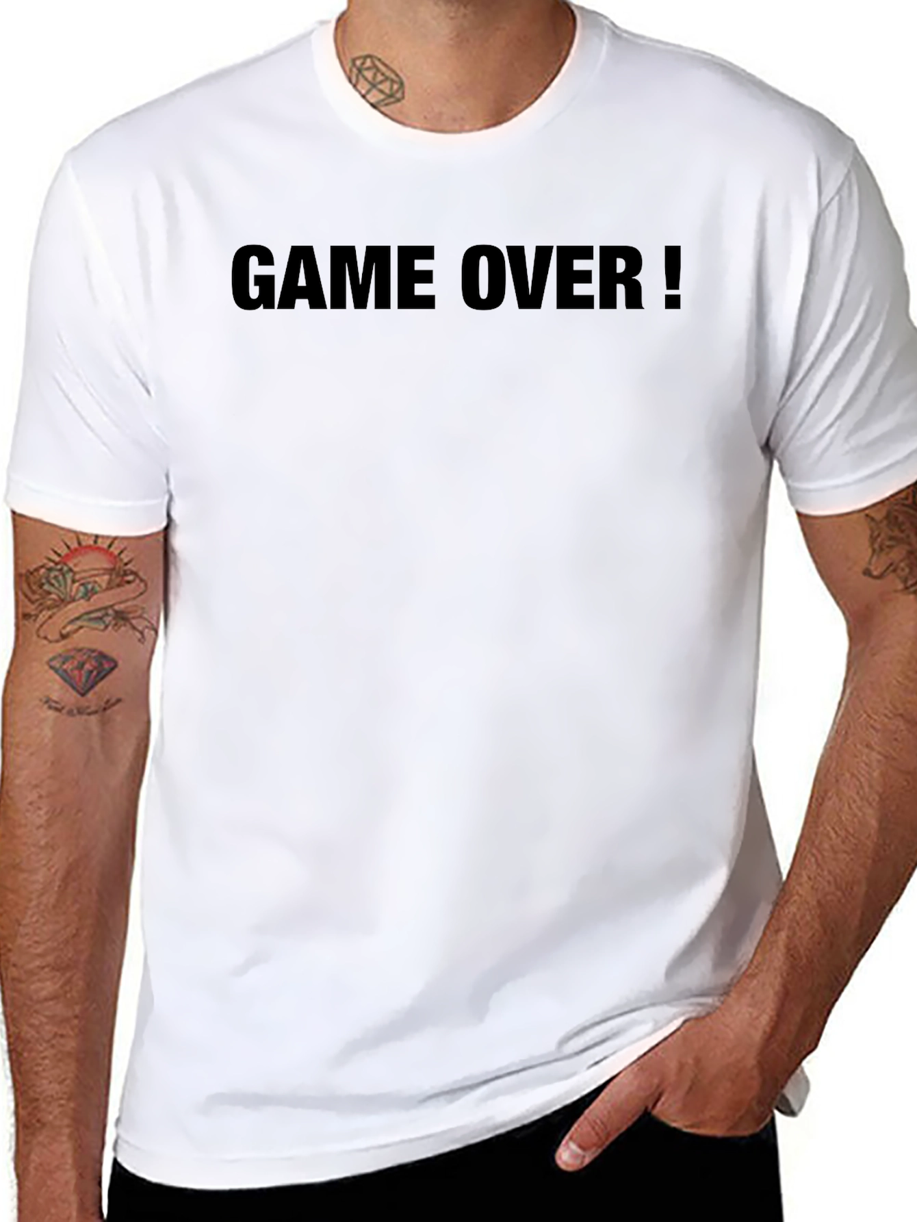 Game Over! Black Graphic T-Shirt