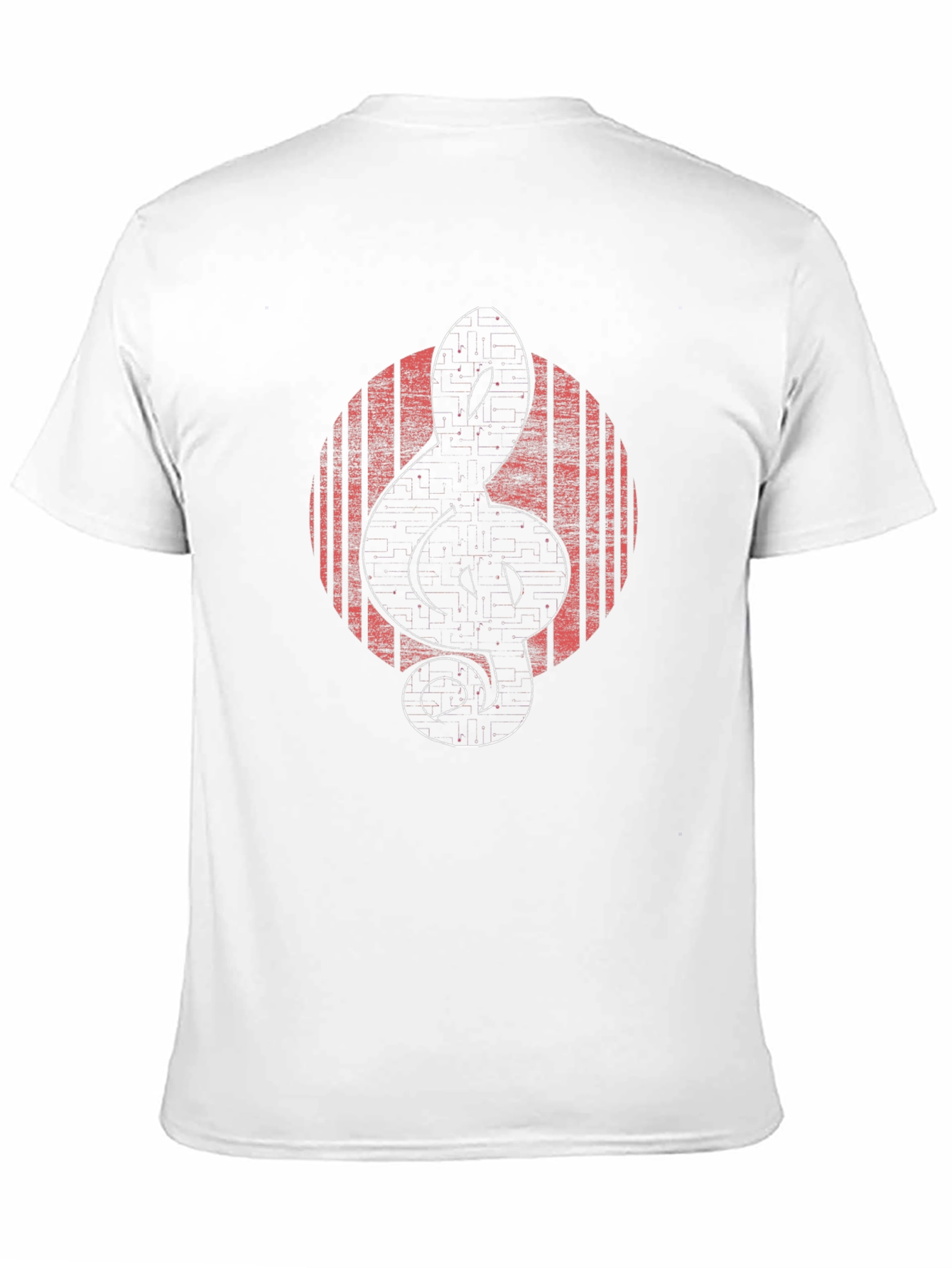 Retro Music Treble Clef Graphic T-Shirt